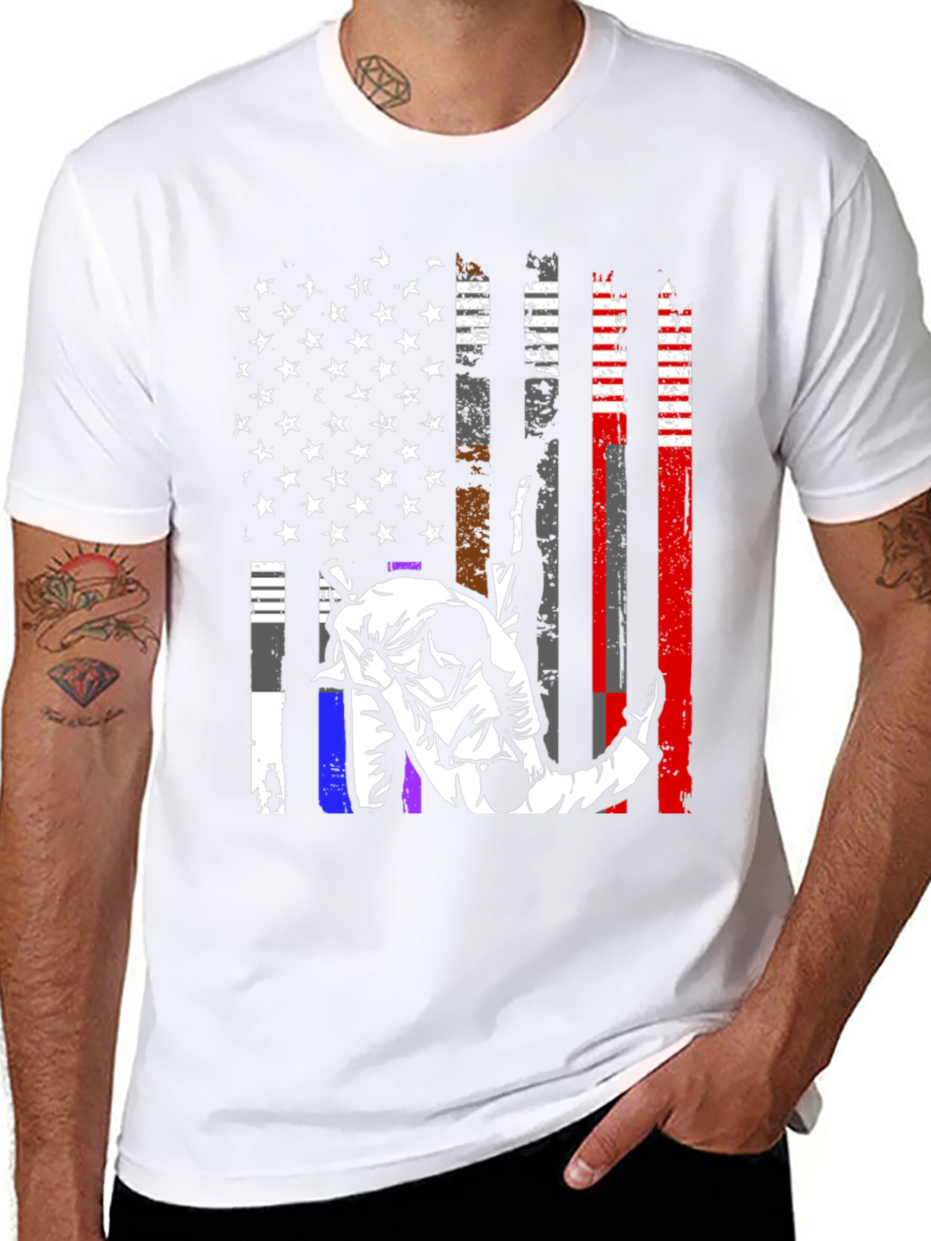 Camiseta Jiu Jitsu Bandera USA