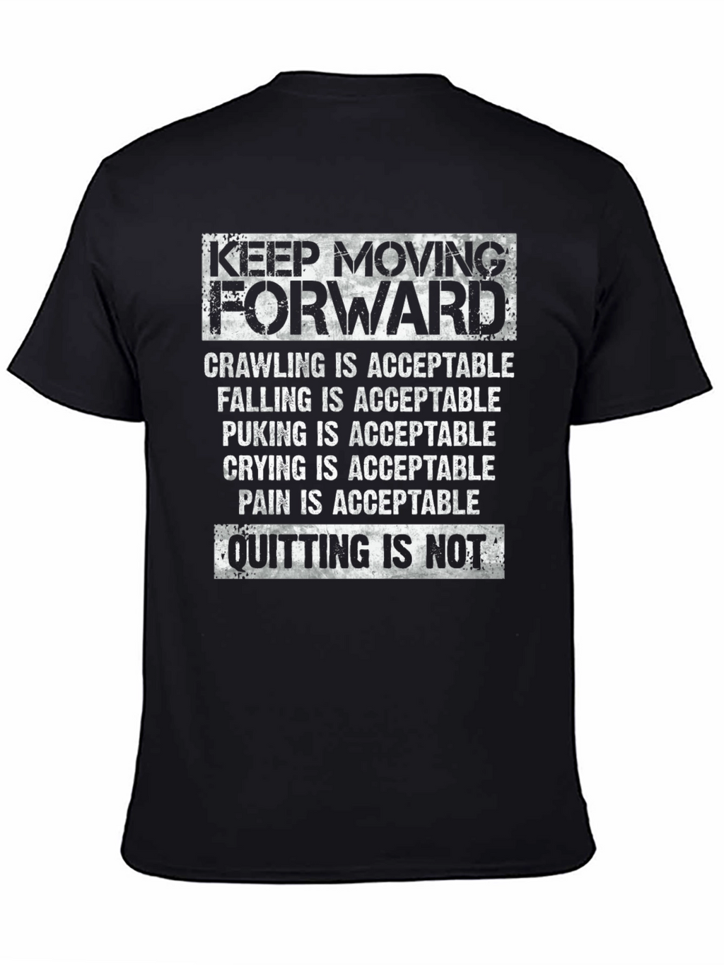 Camiseta Motivacional Keep Moving Forward