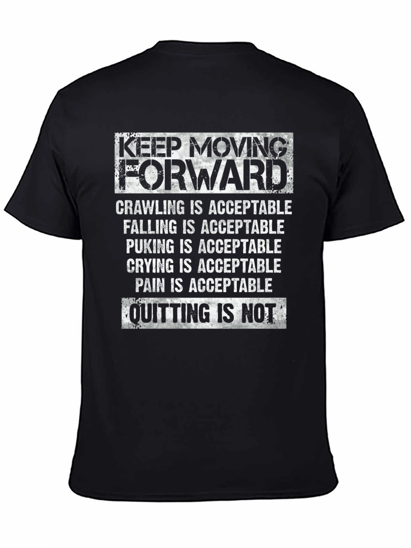Camiseta Motivacional Keep Moving Forward