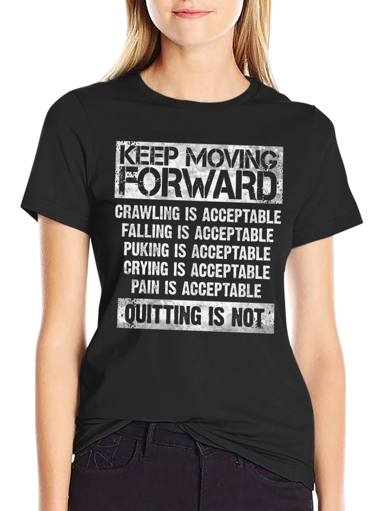 Camiseta Motivacional Keep Moving Forward