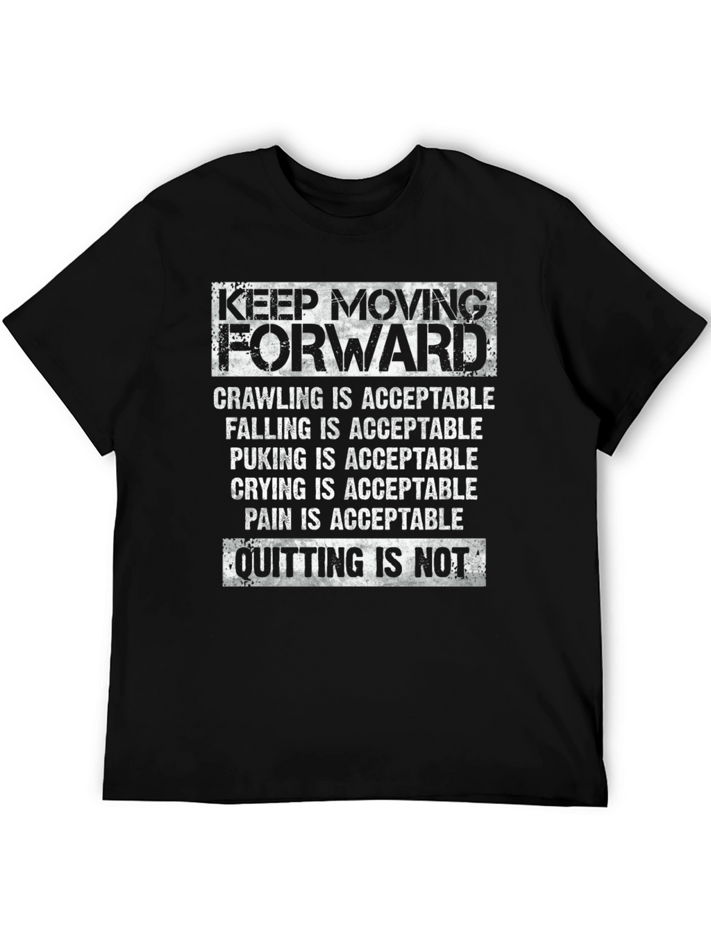 Camiseta Motivacional Keep Moving Forward