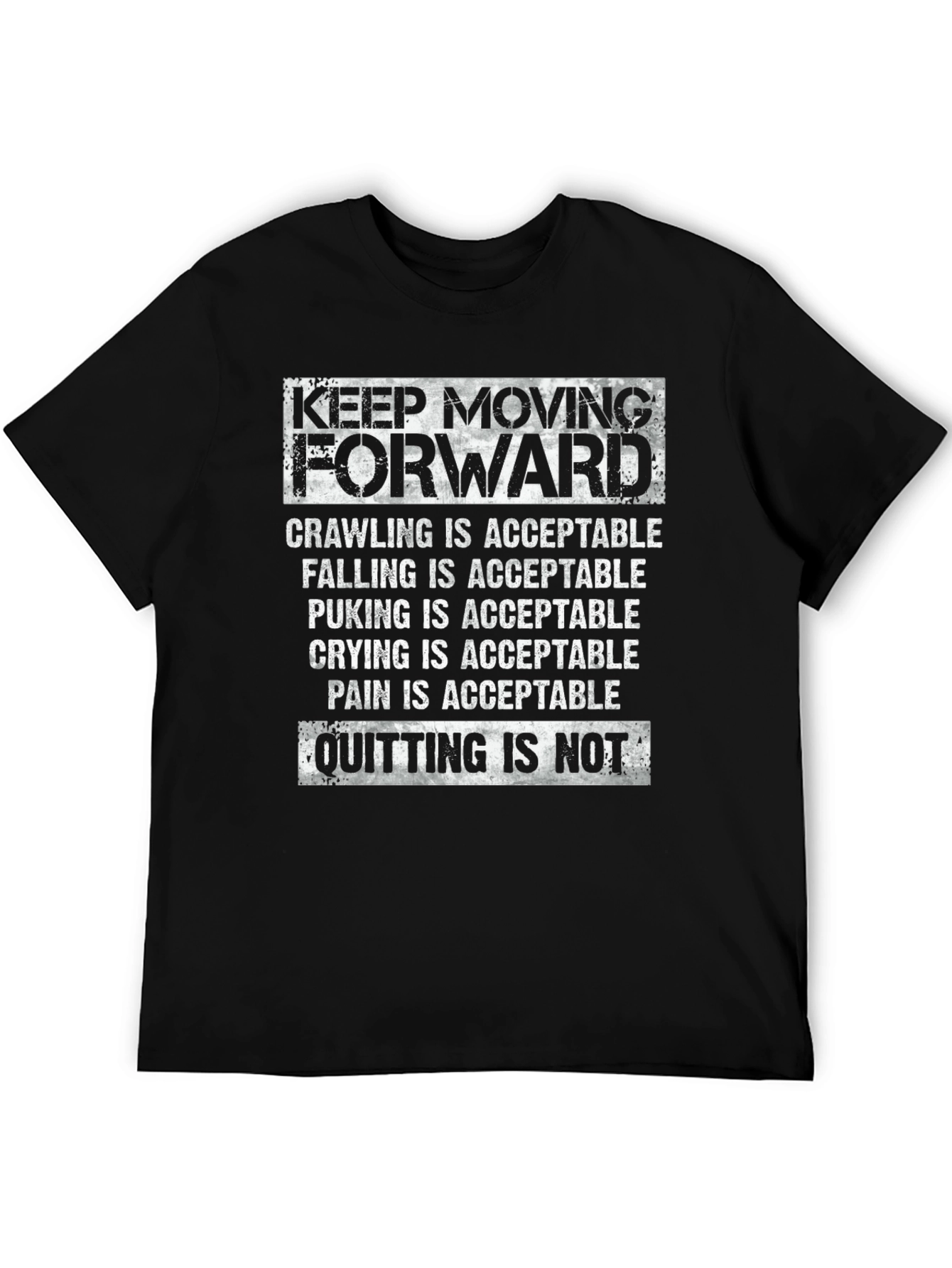 Camiseta Motivacional Keep Moving Forward