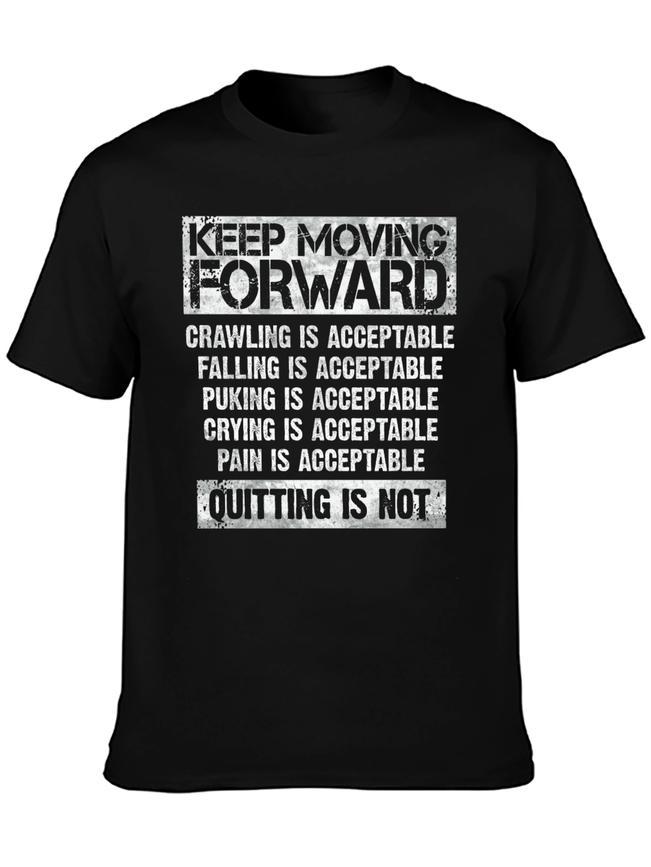 Camiseta Motivacional Keep Moving Forward