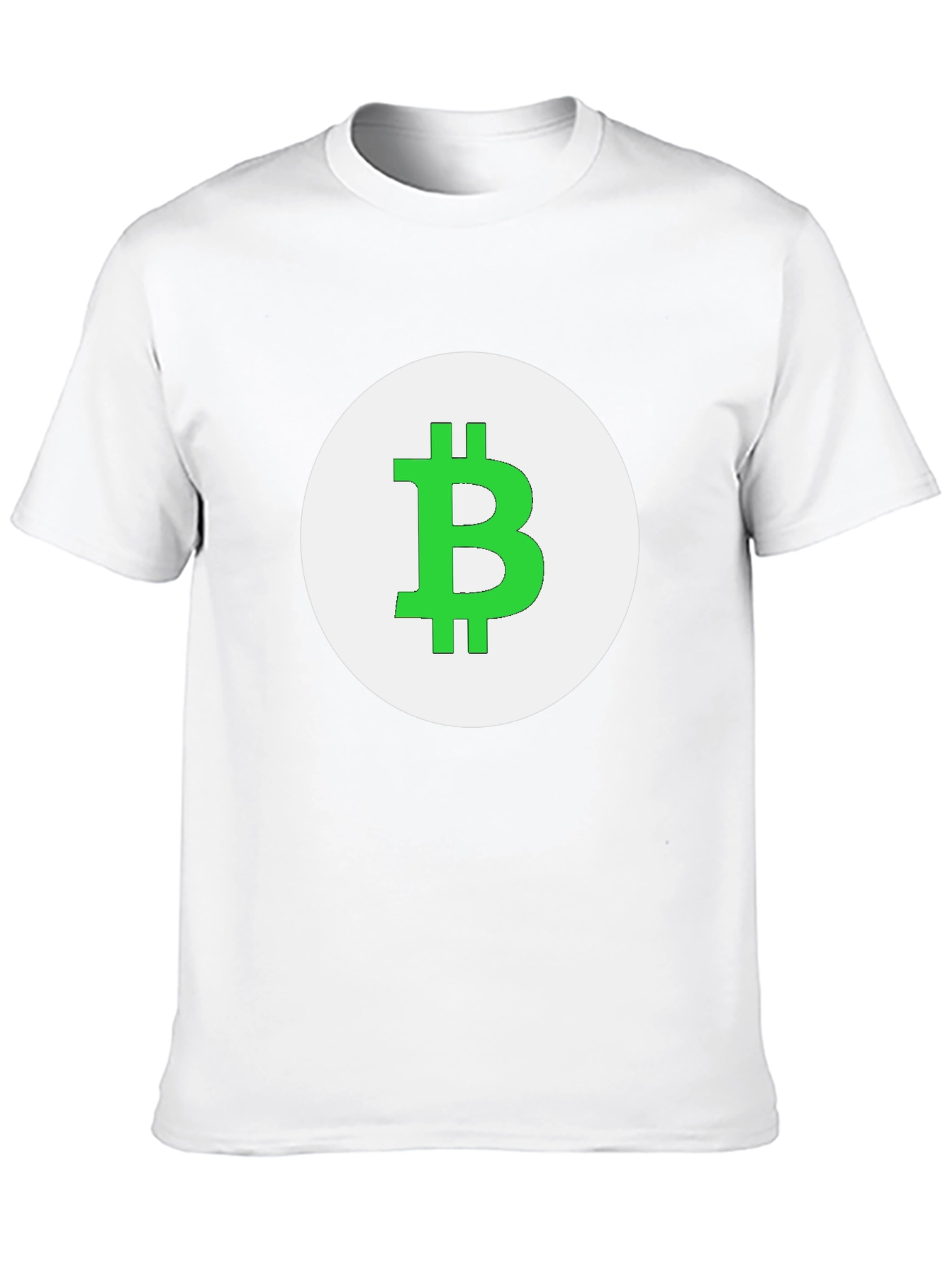 Camiseta Negra Bitcoin - Diseño Circular