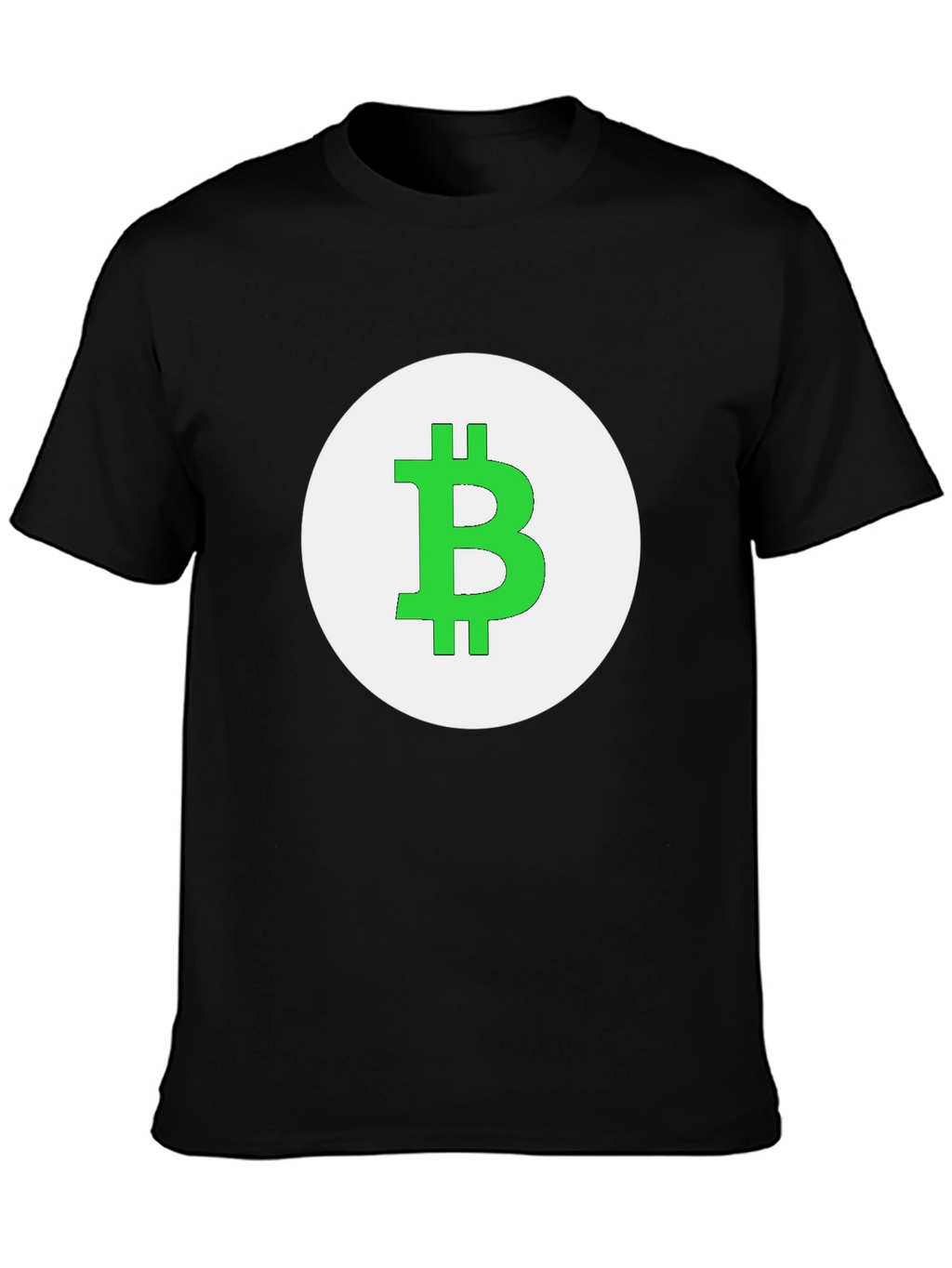 Camiseta Negra Bitcoin - Diseño Circular