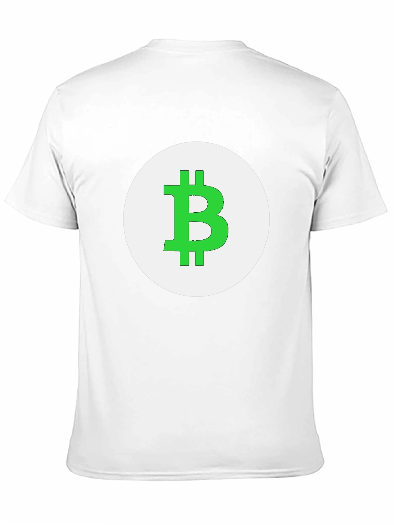 Camiseta Negra Bitcoin - Diseño Circular