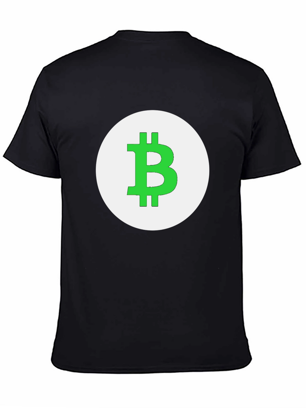 Camiseta Negra Bitcoin - Diseño Circular