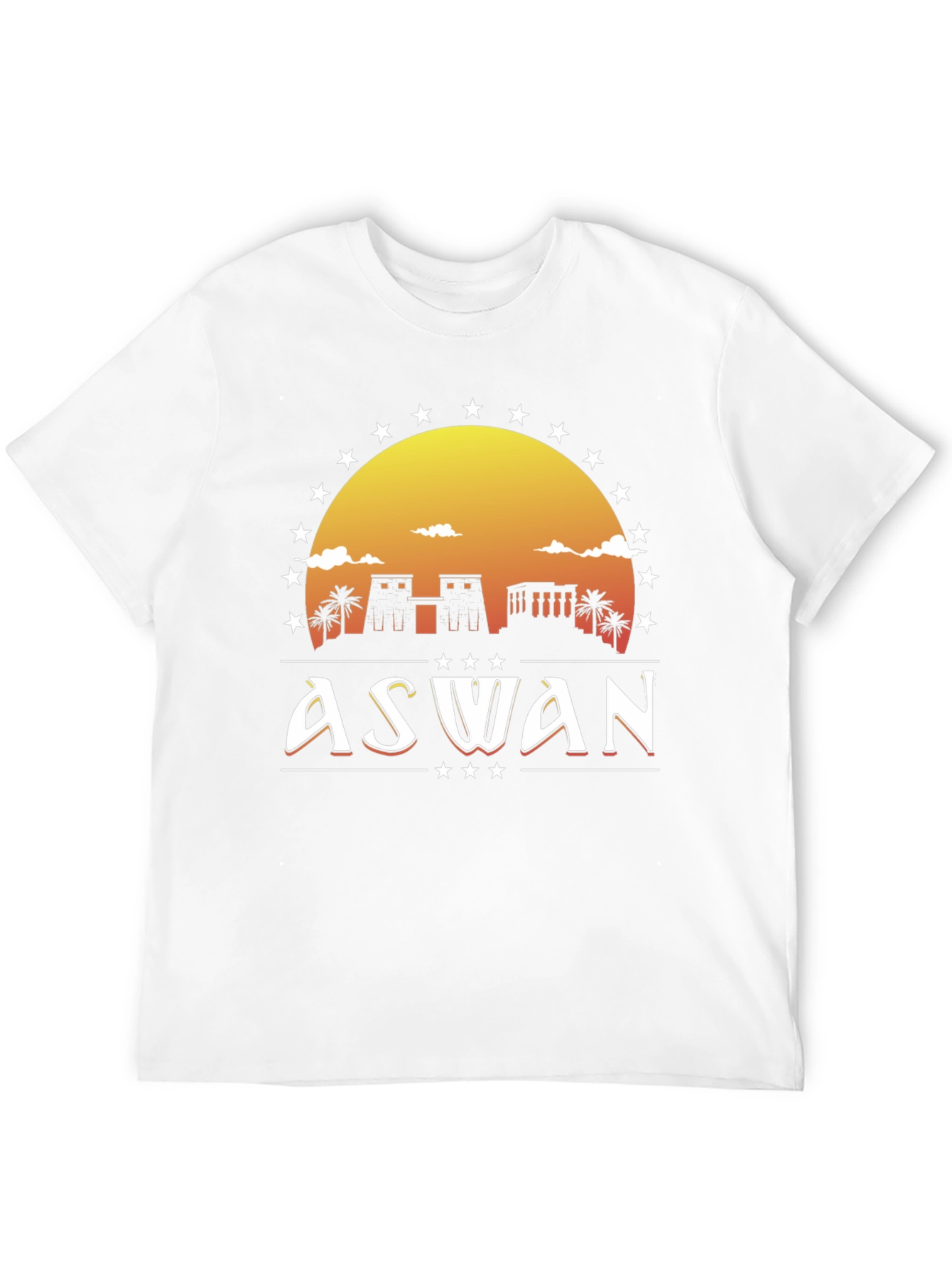 Camiseta Negra Aswan Egipto Vintage