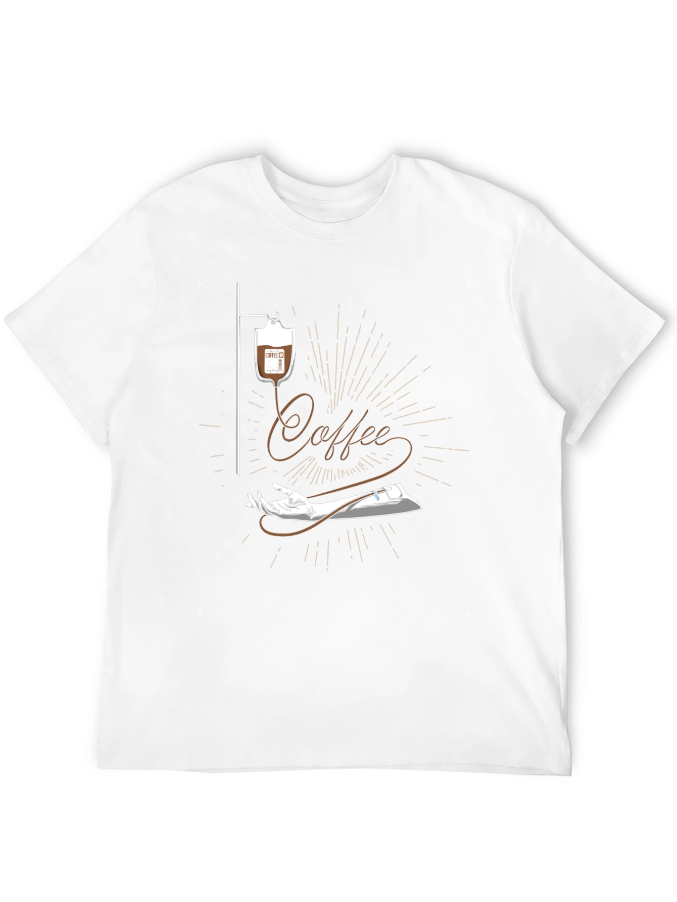 Camiseta Coffee IV - Adicto a la Cafeína con Humor