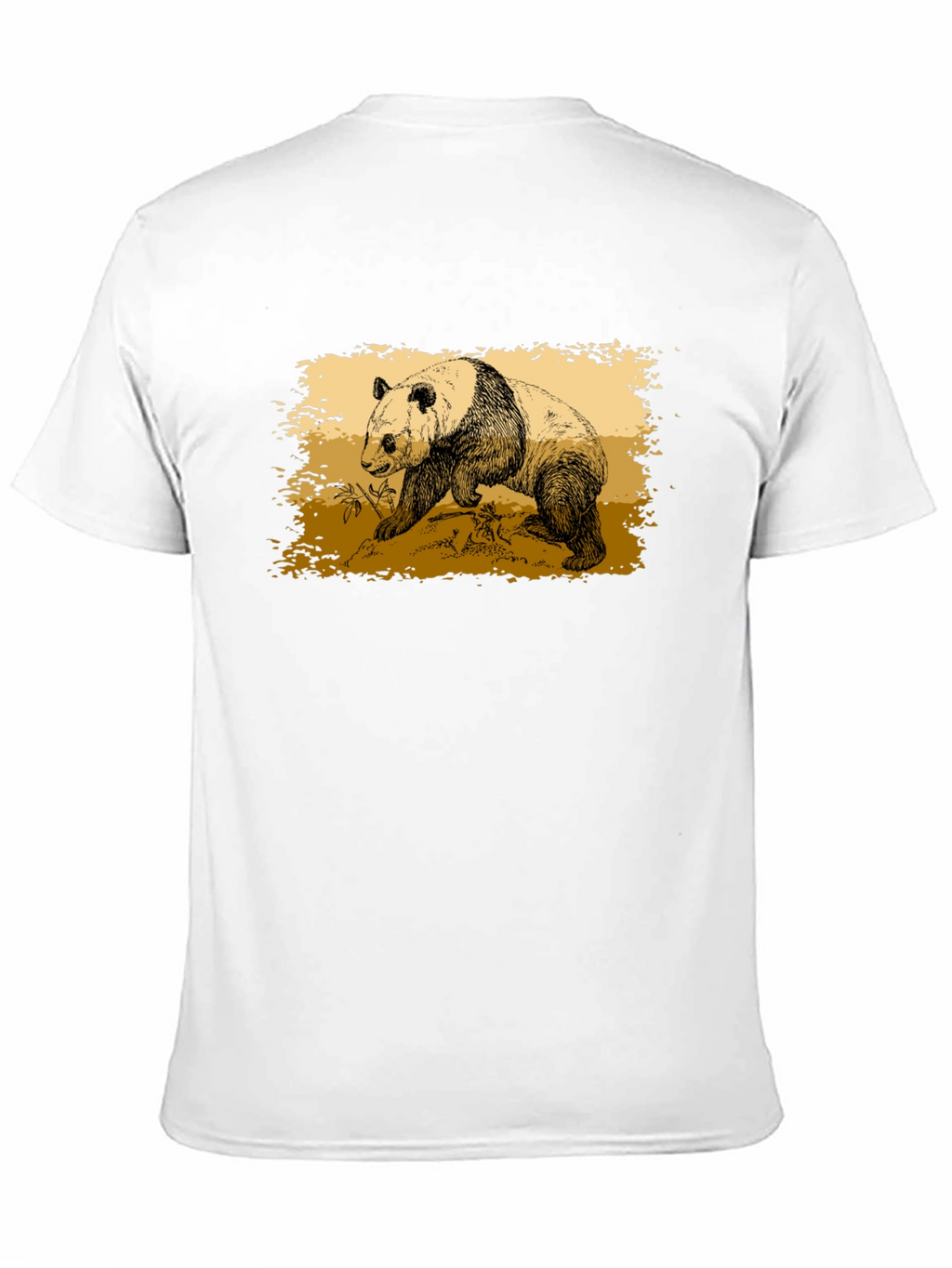 Camiseta Negra con Diseño de Panda