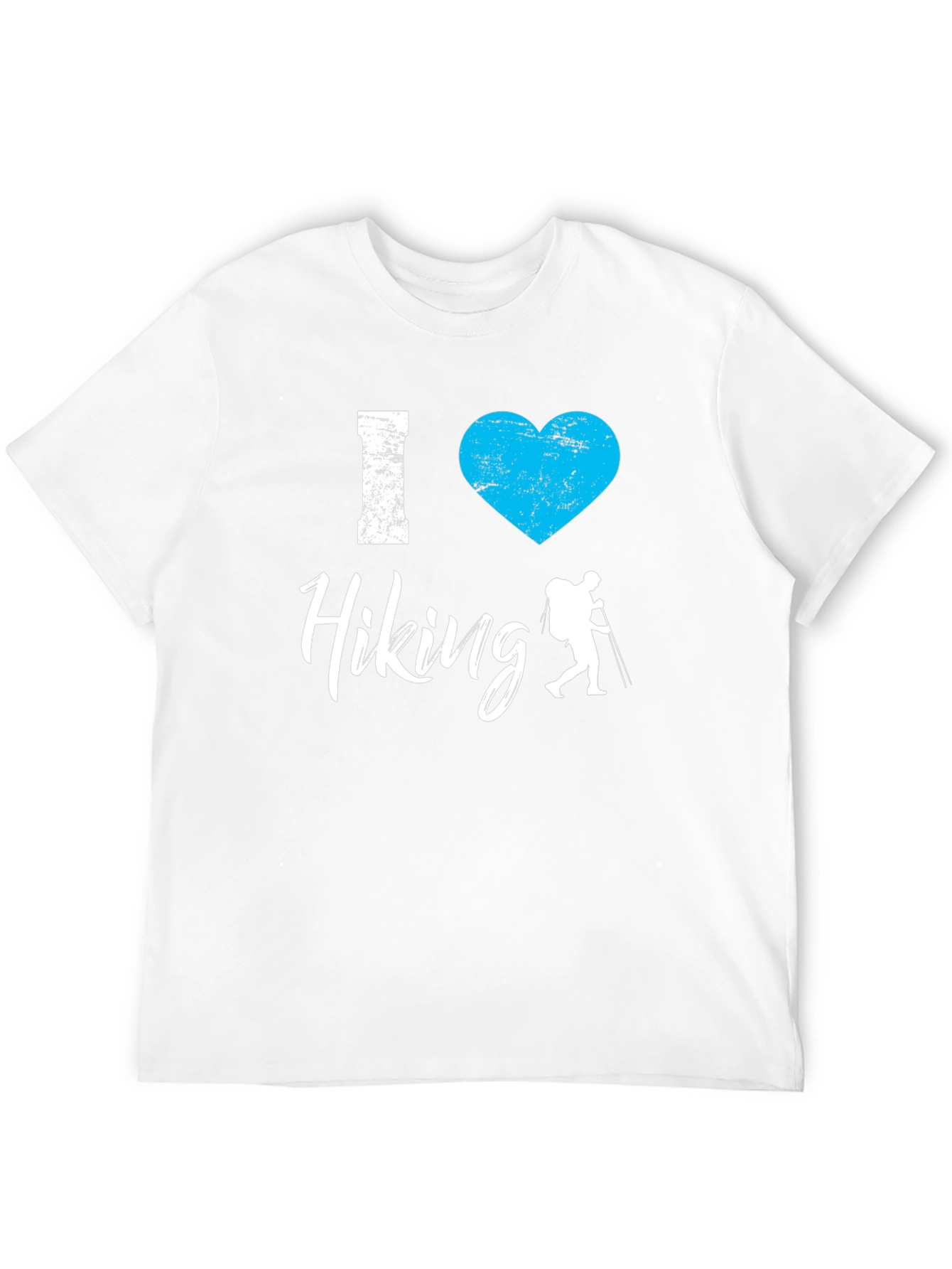 Camiseta Negra Amo el Senderismo para Aventureros