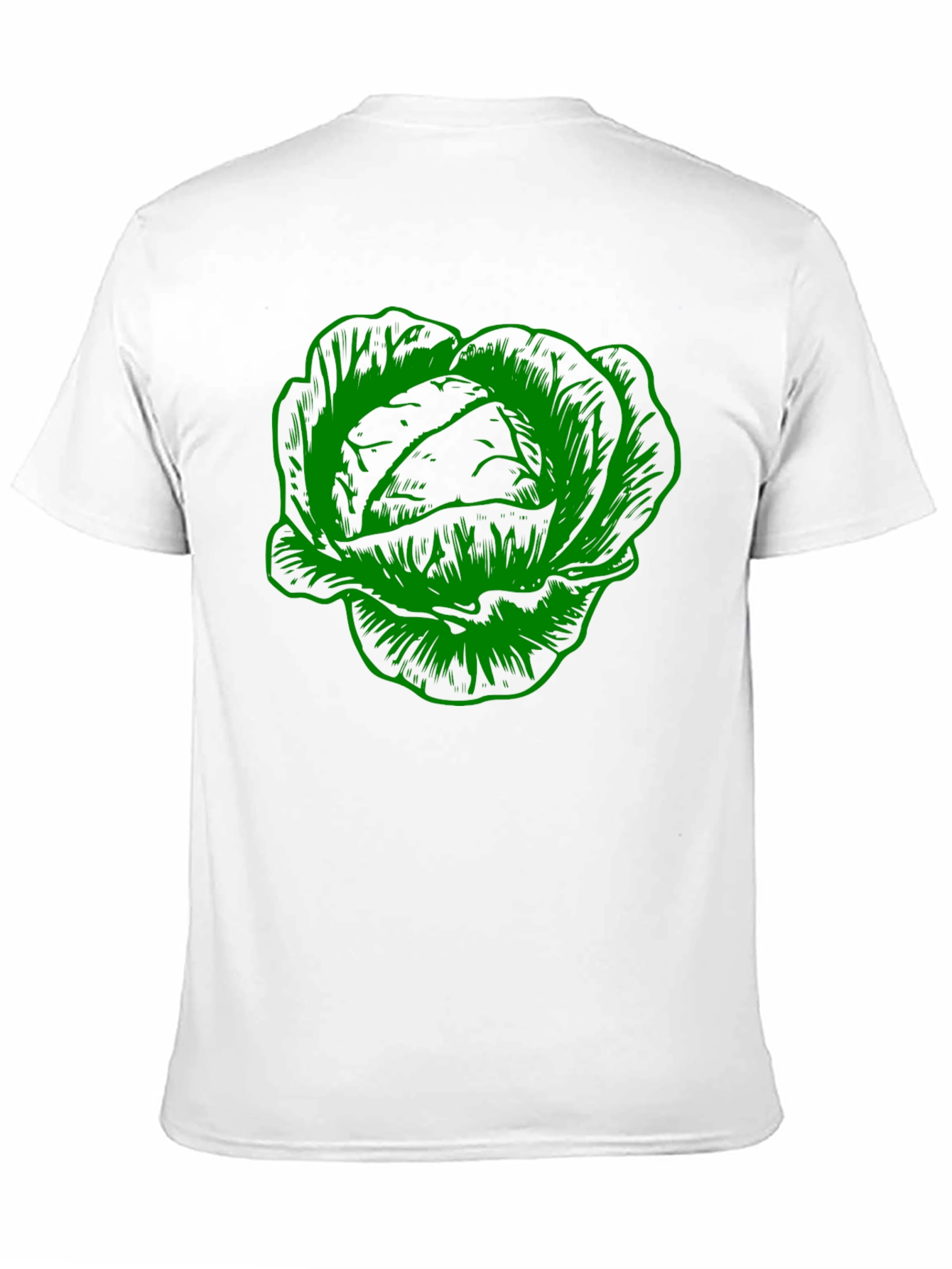 Camiseta Negra con Diseño de Col Abstracta