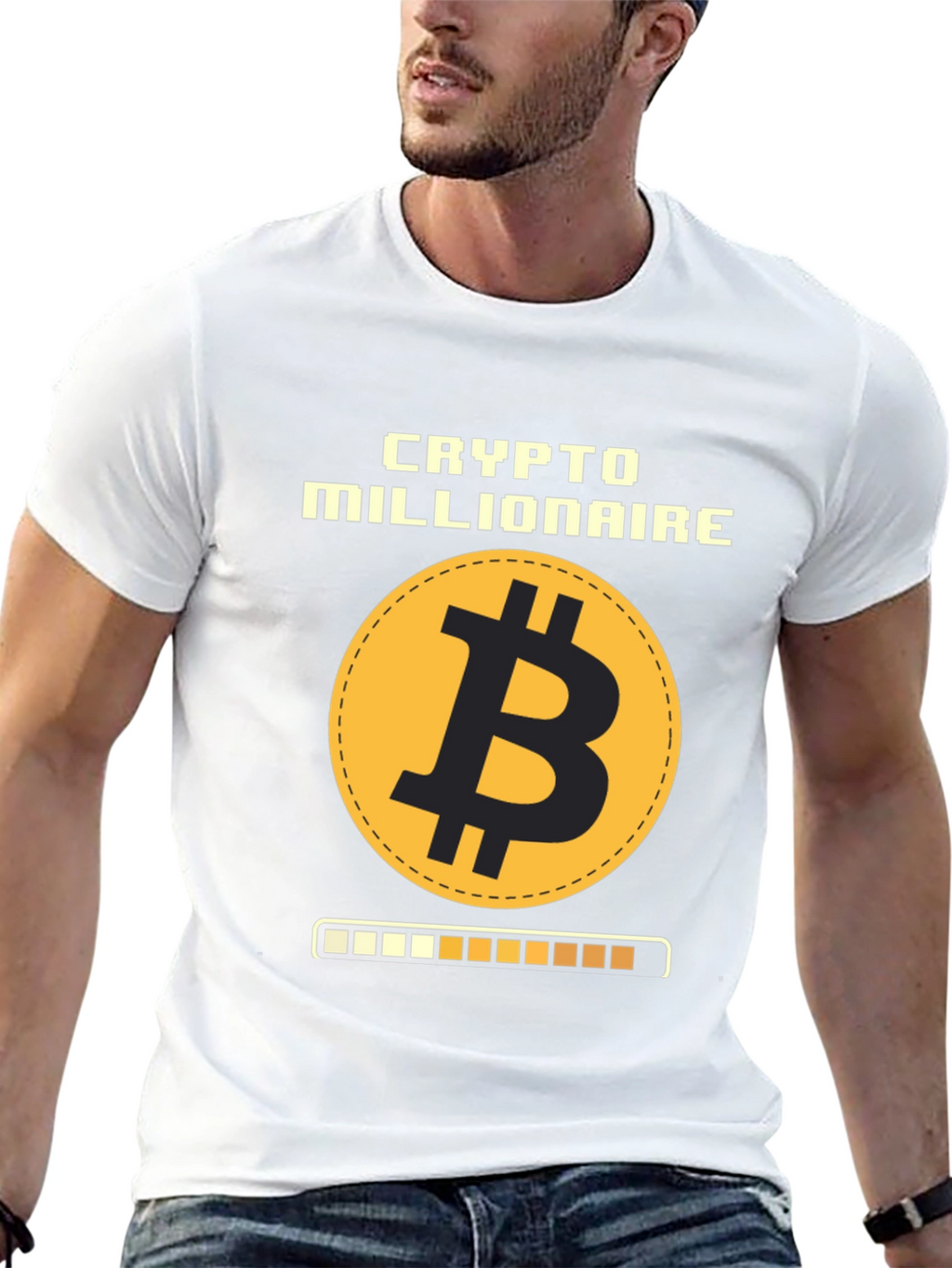 Camiseta Crypto Millionaire Bitcoin para Hombre