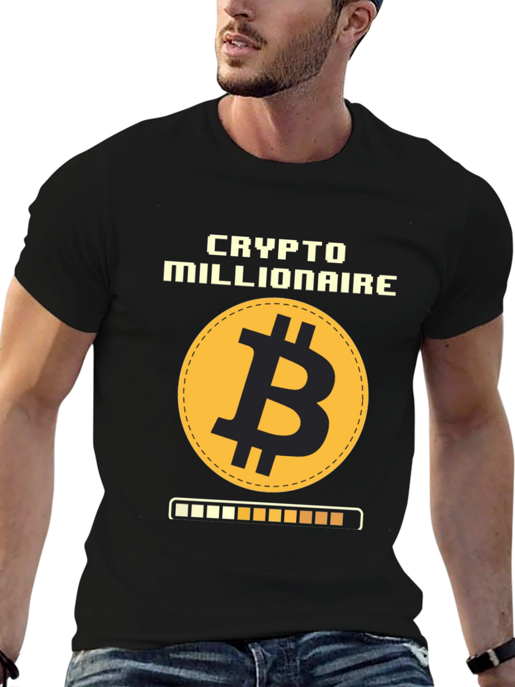 Camiseta Crypto Millionaire Bitcoin para Hombre