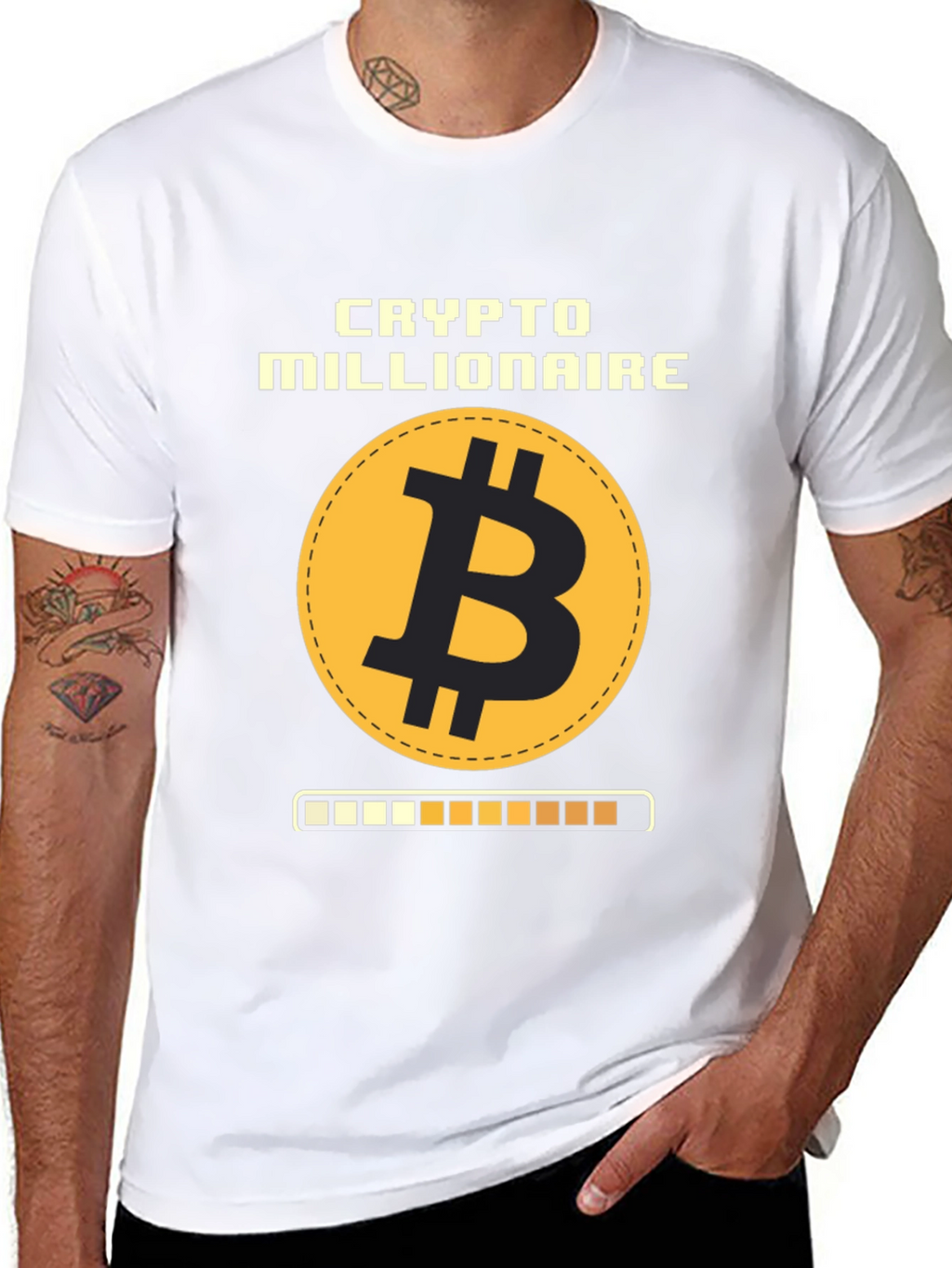 Camiseta Crypto Millionaire Bitcoin para Hombre
