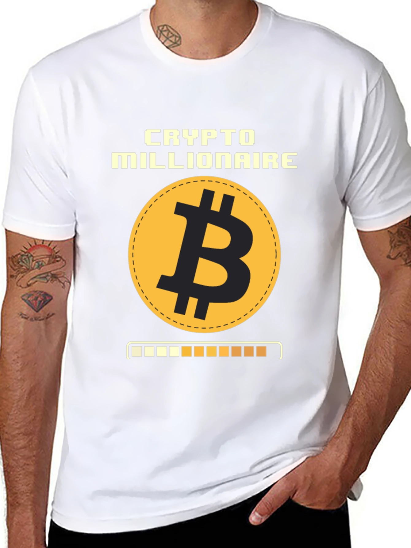 Camiseta Crypto Millionaire Bitcoin para Hombre