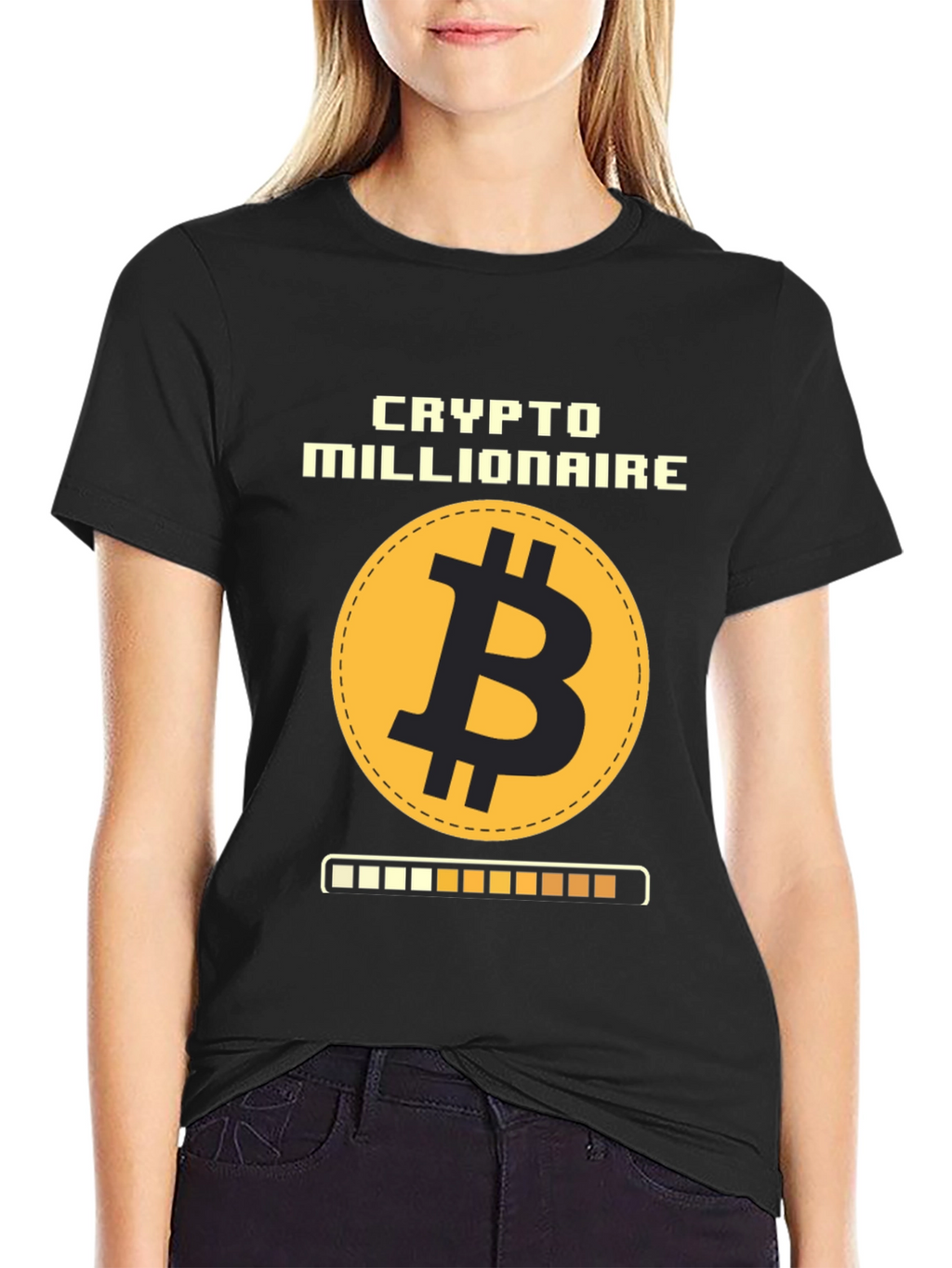 Camiseta Crypto Millionaire Bitcoin para Hombre
