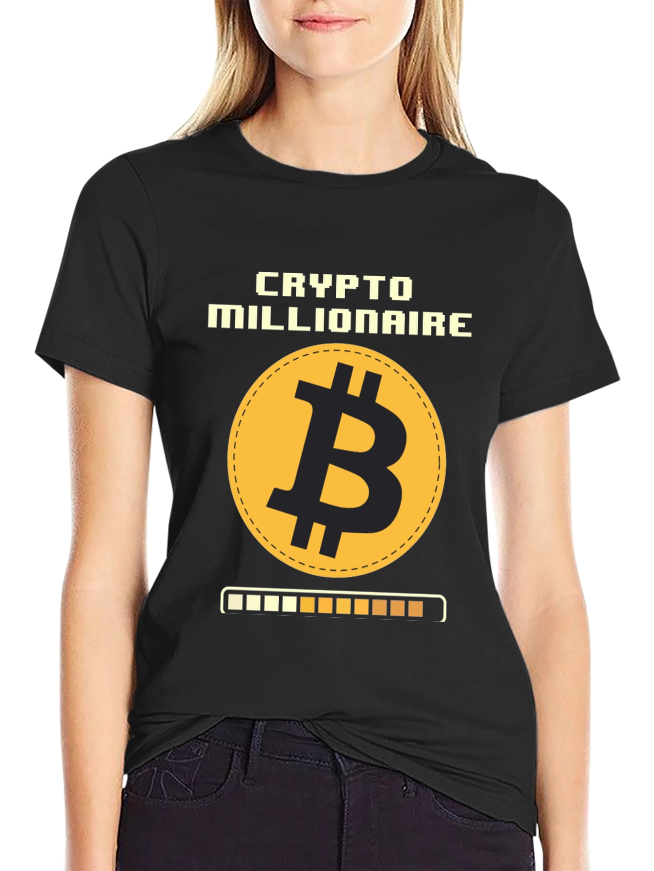 Camiseta Crypto Millionaire Bitcoin para Hombre