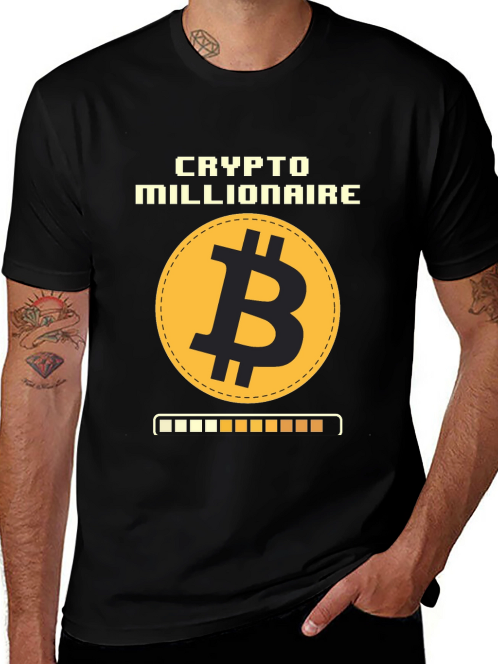 Camiseta Crypto Millionaire Bitcoin para Hombre
