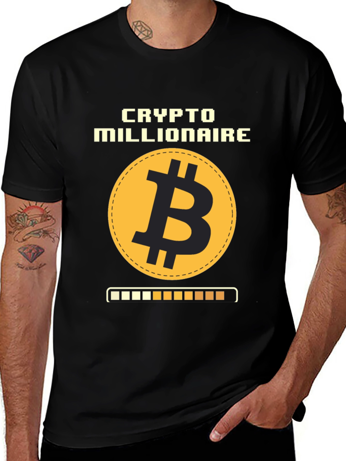 Camiseta Crypto Millionaire Bitcoin para Hombre
