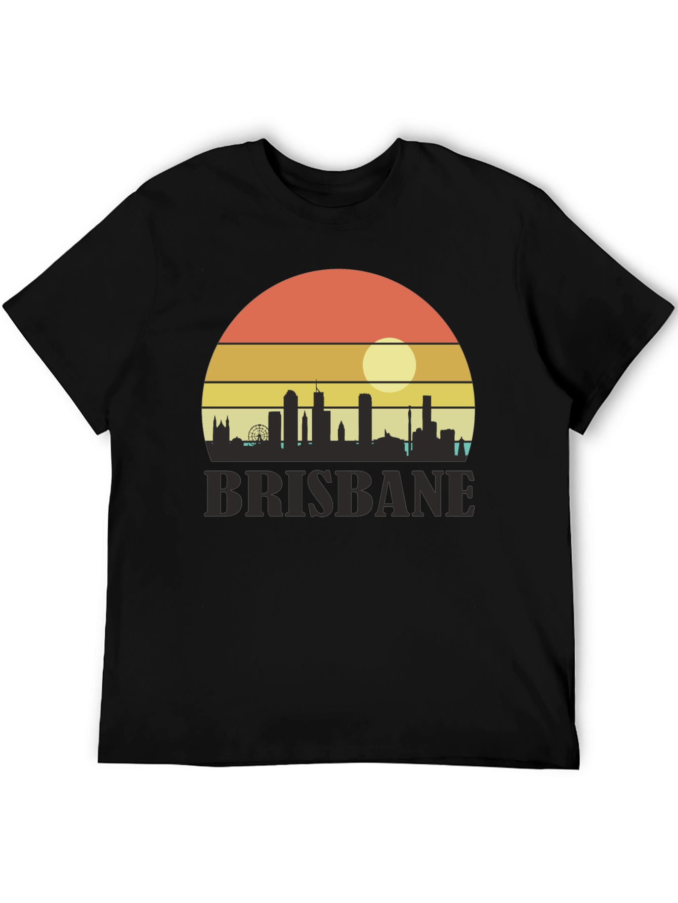 Camiseta Brisbane Sunset Retro