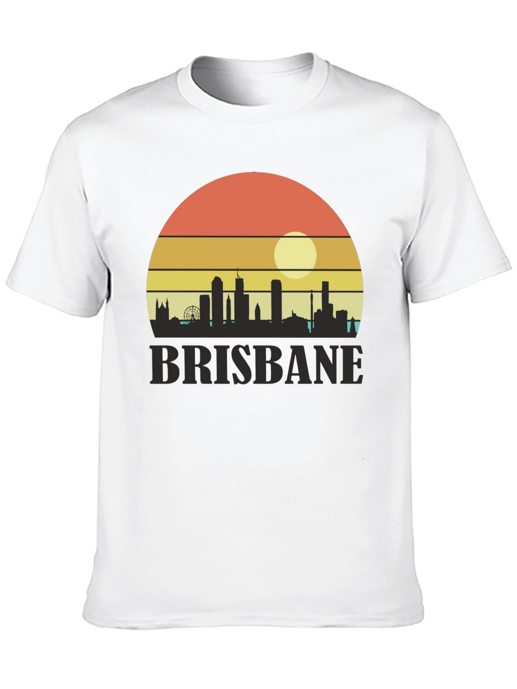 Camiseta Brisbane Sunset Retro