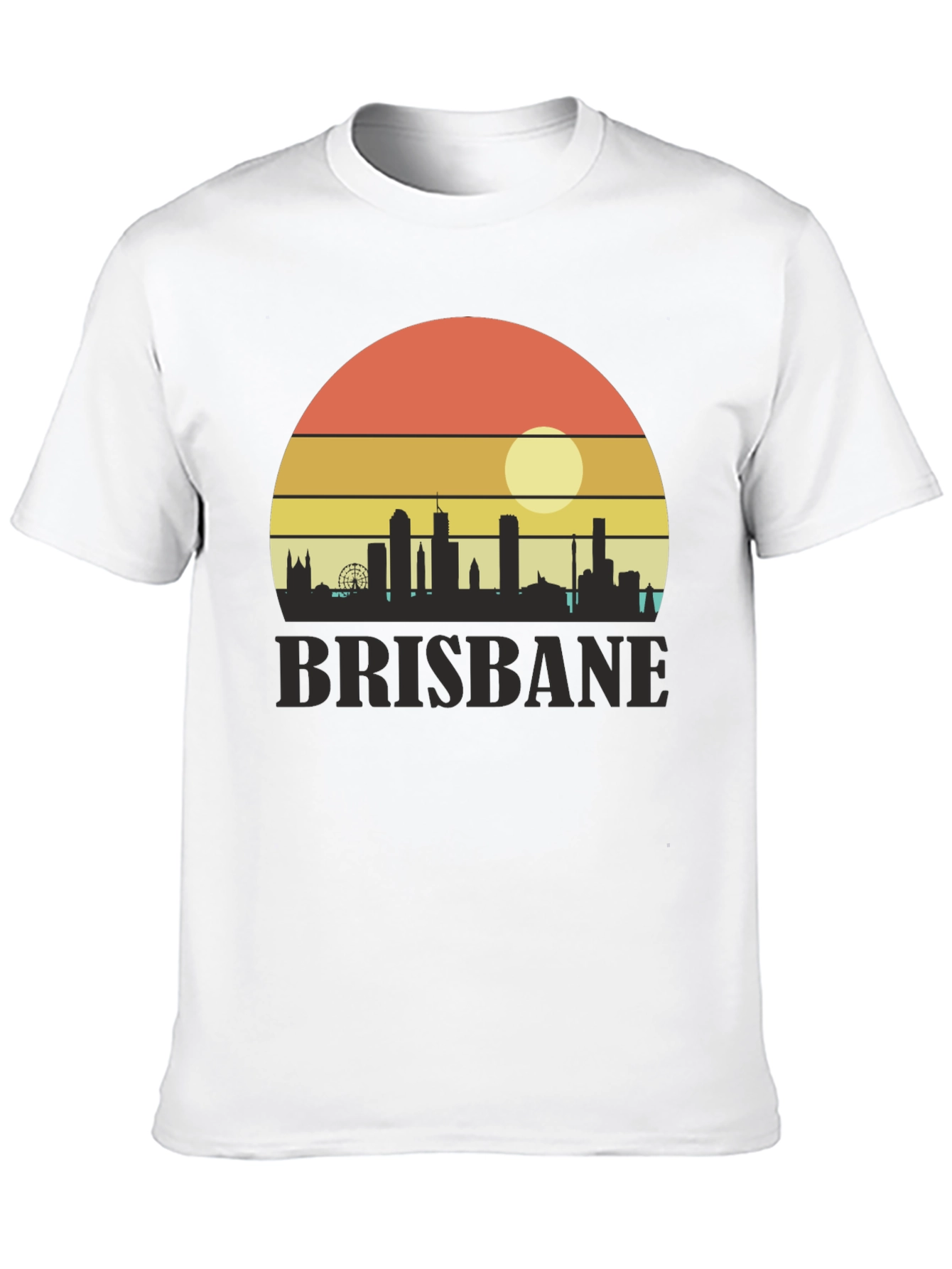 Camiseta Brisbane Sunset Retro
