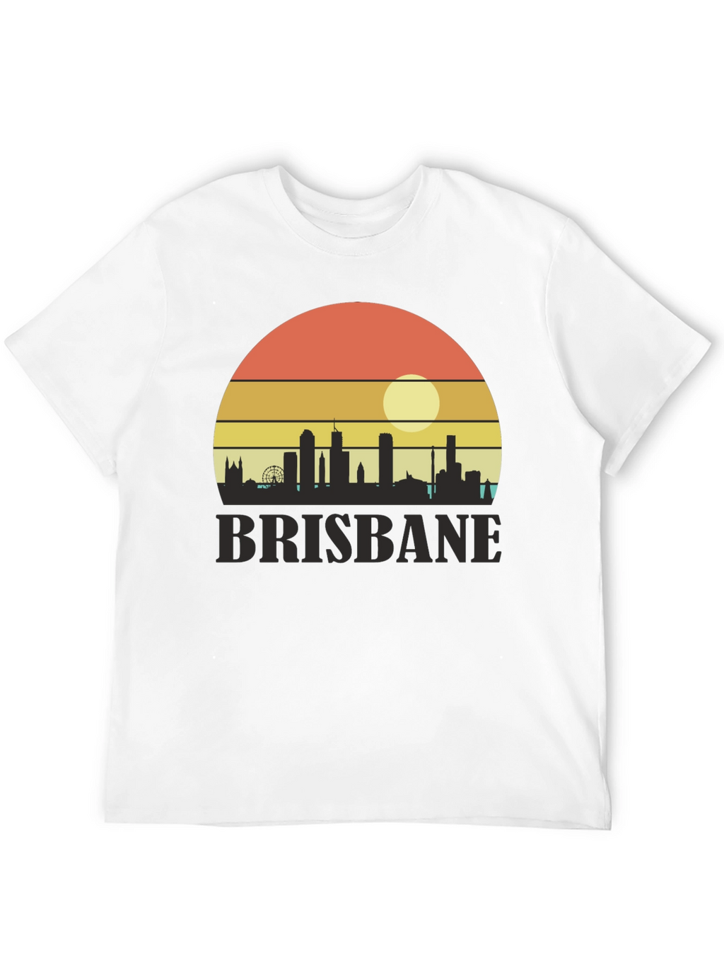 Camiseta Brisbane Sunset Retro