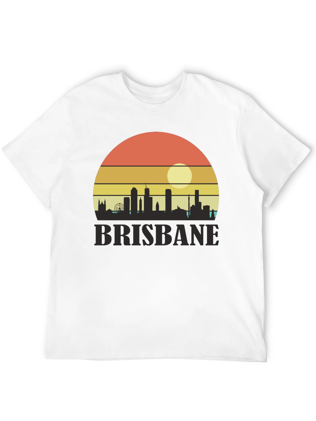 Camiseta Brisbane Sunset Retro