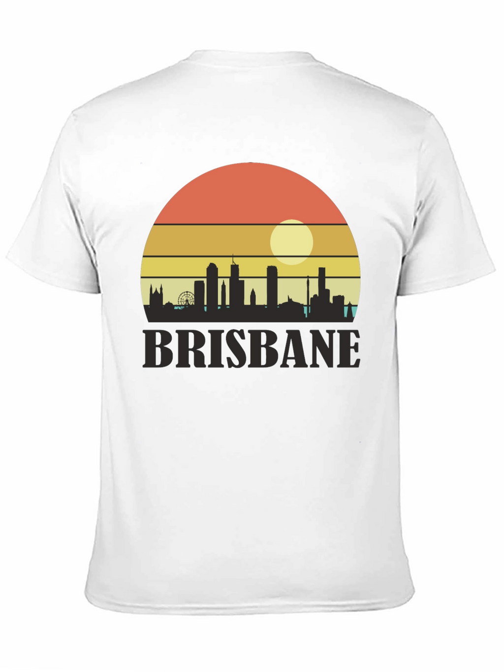 Camiseta Brisbane Sunset Retro