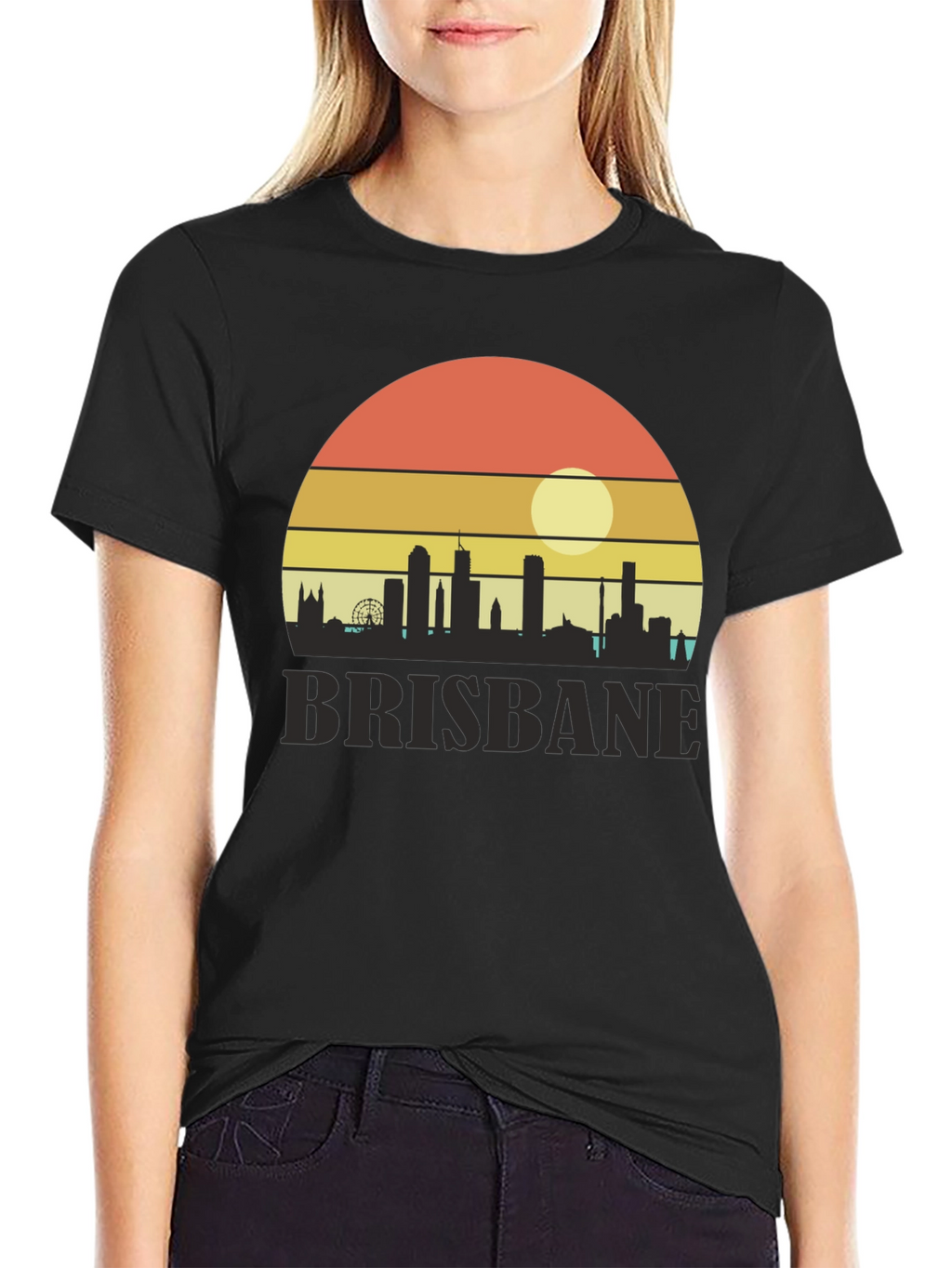 Camiseta Brisbane Sunset Retro