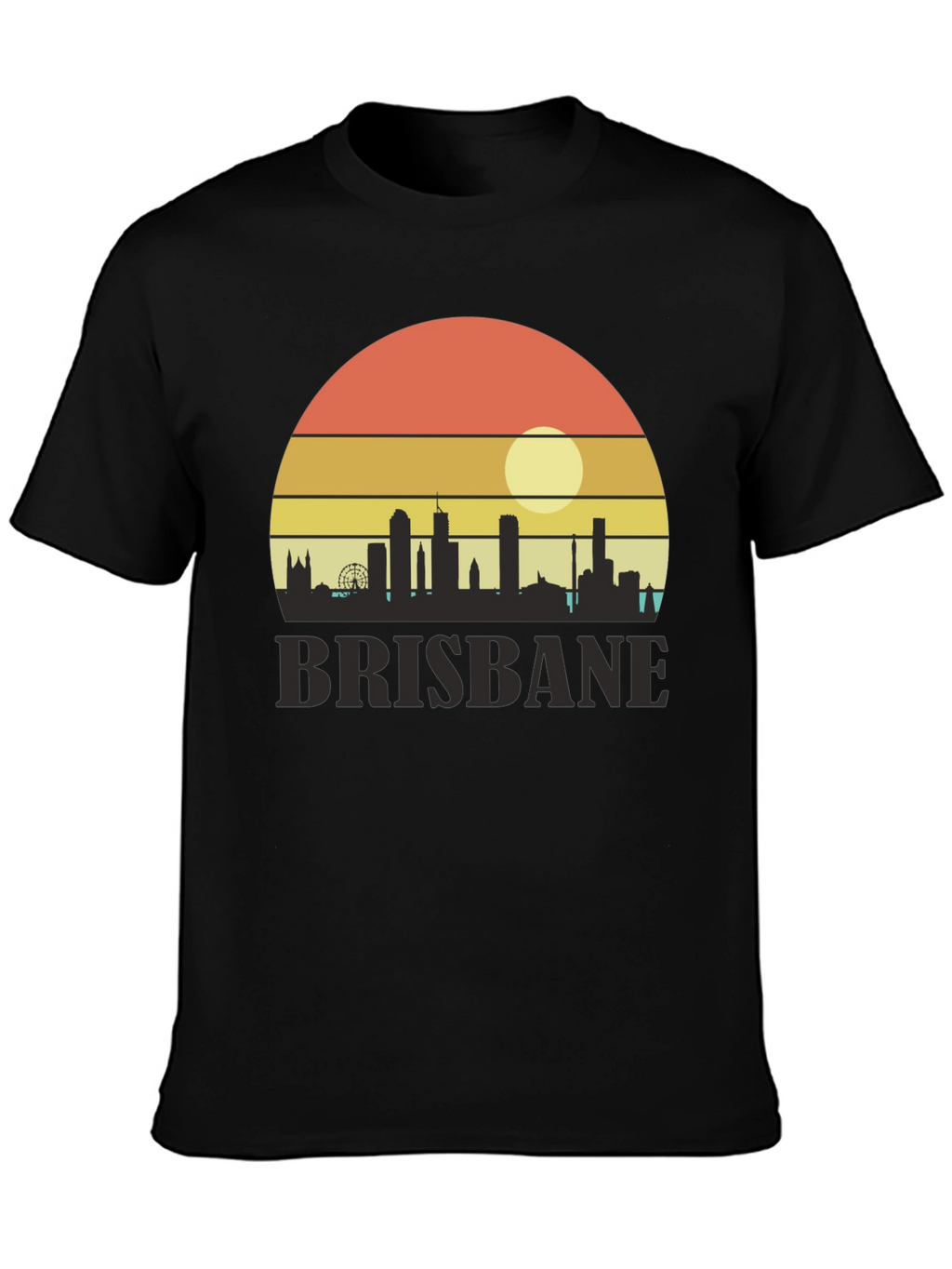 Camiseta Brisbane Sunset Retro