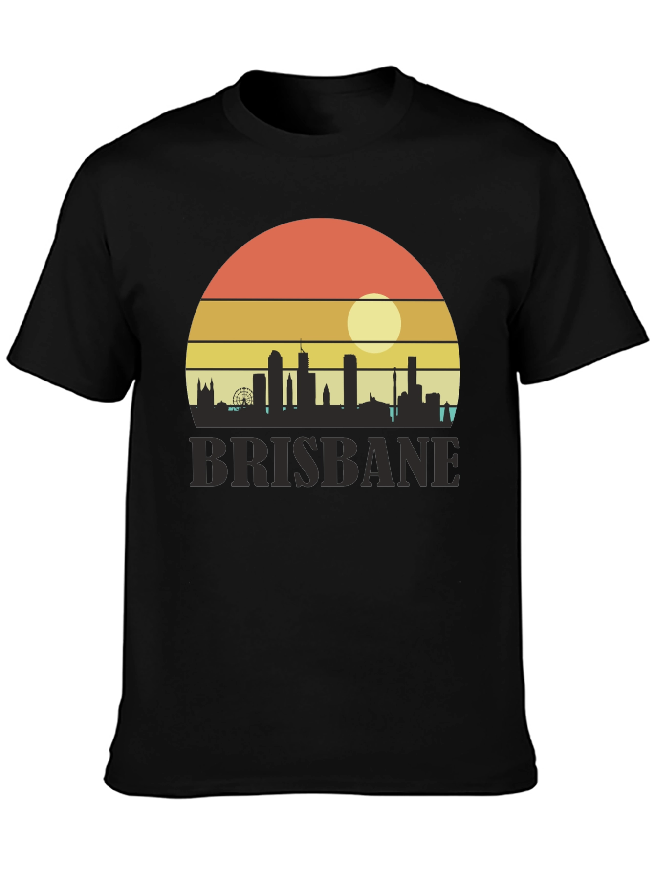 Camiseta Brisbane Sunset Retro