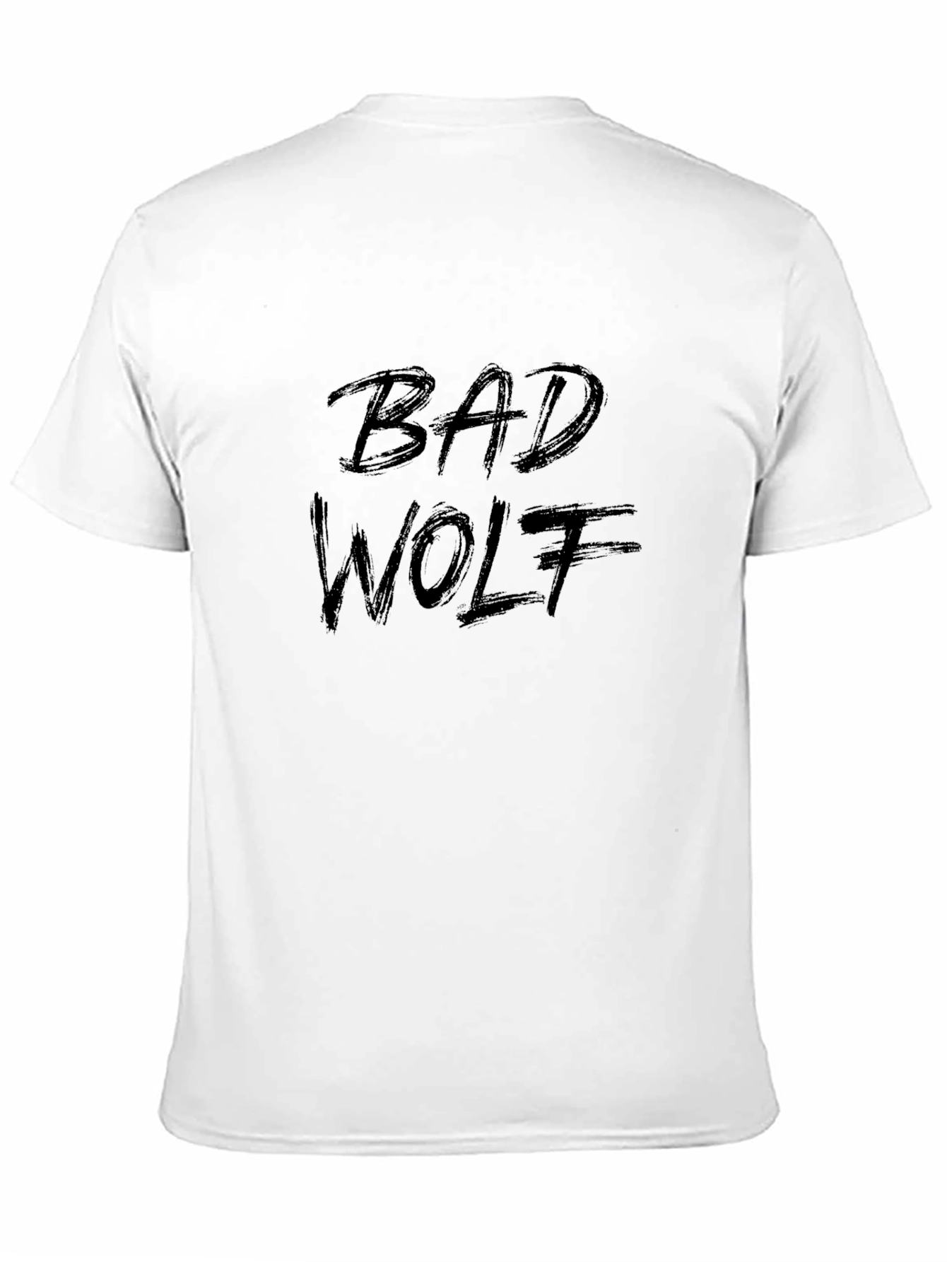 Camiseta Negra Bad Wolf Hombre - Estilo Casual