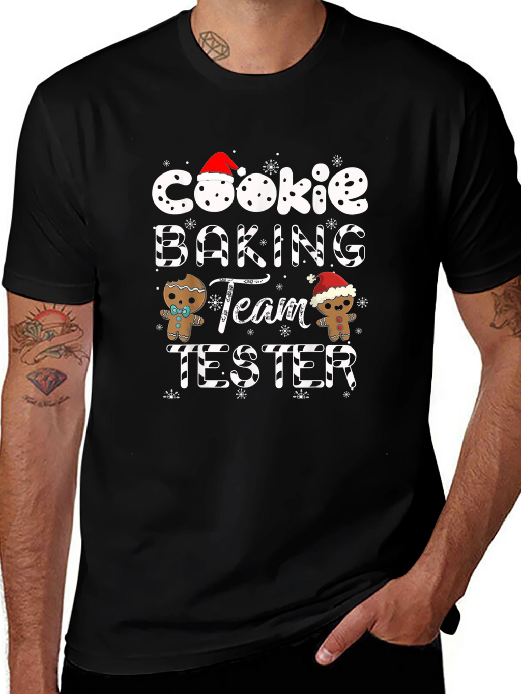 Camiseta Navideña Equipo de Hornear Galletas
