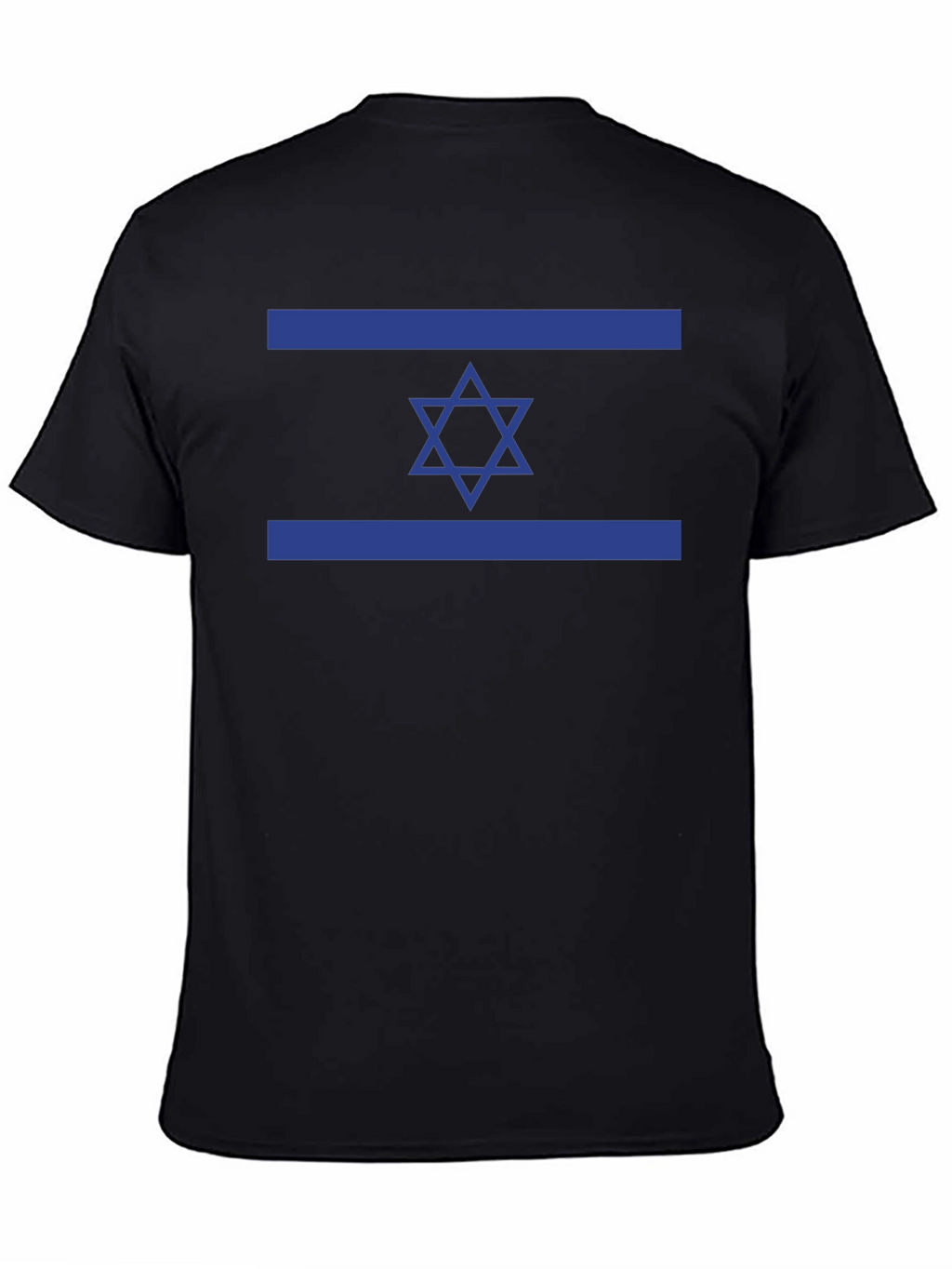 Camiseta Negra con Bandera de Israel