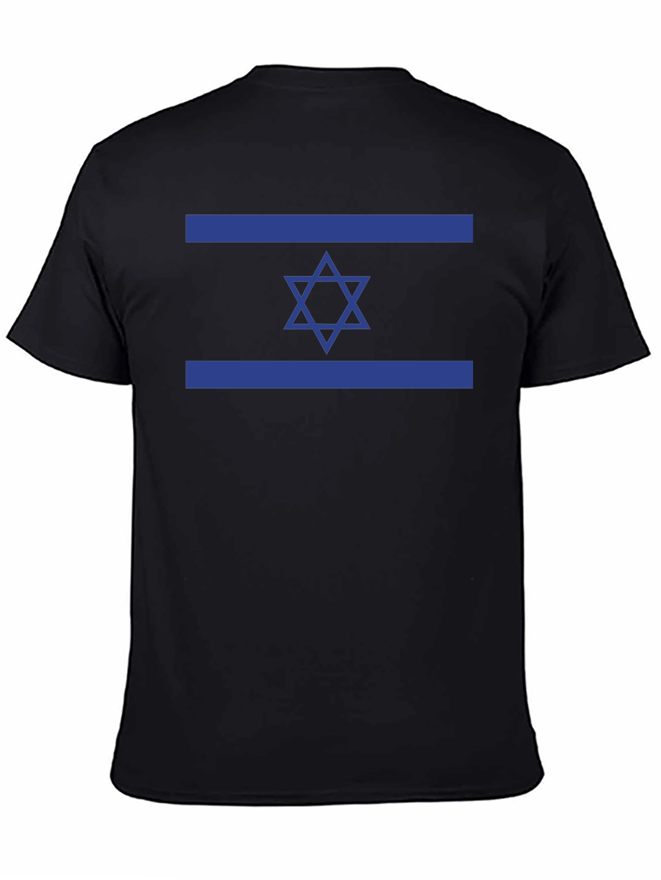 Camiseta Negra con Bandera de Israel