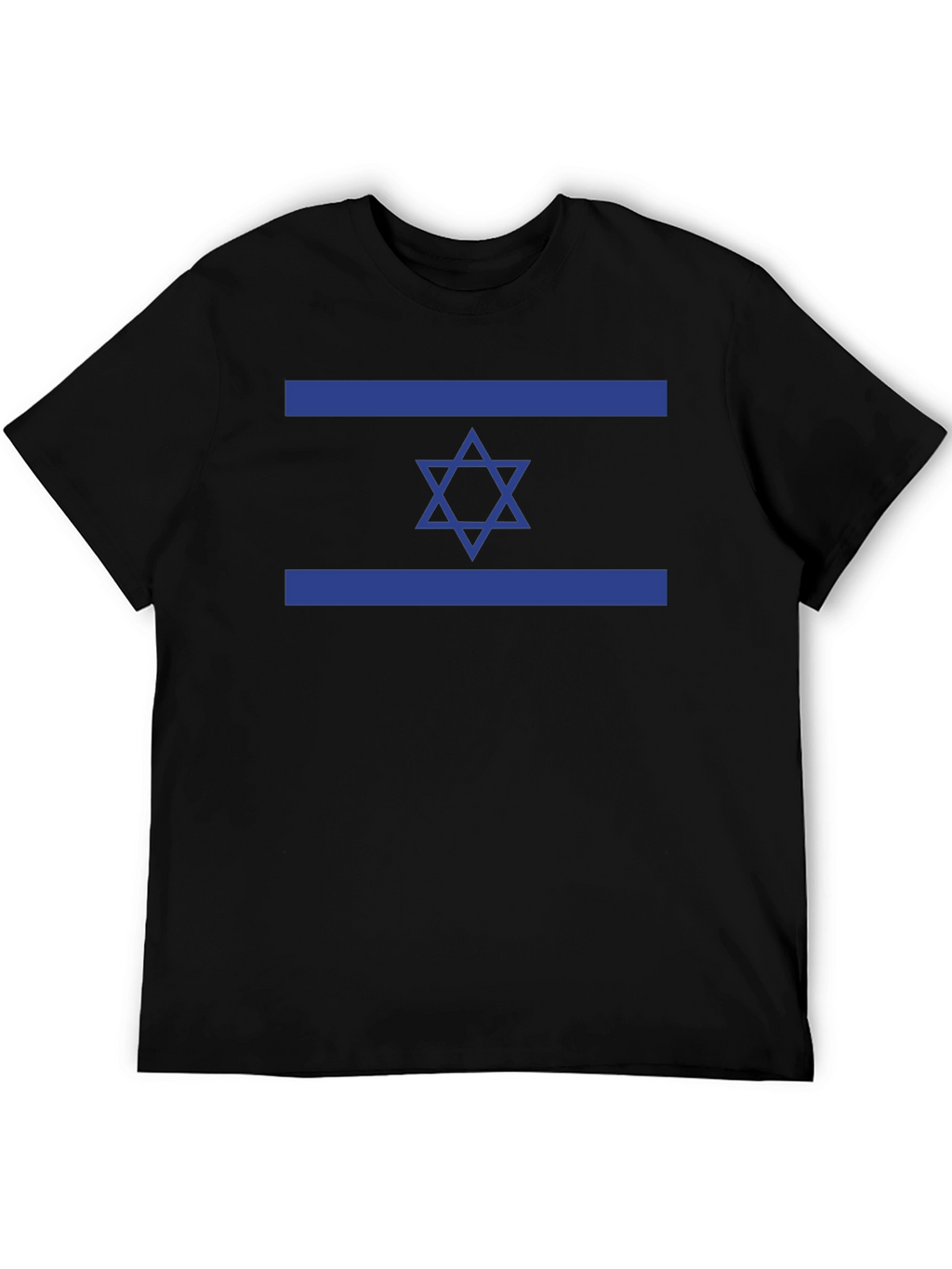 Camiseta Negra con Bandera de Israel