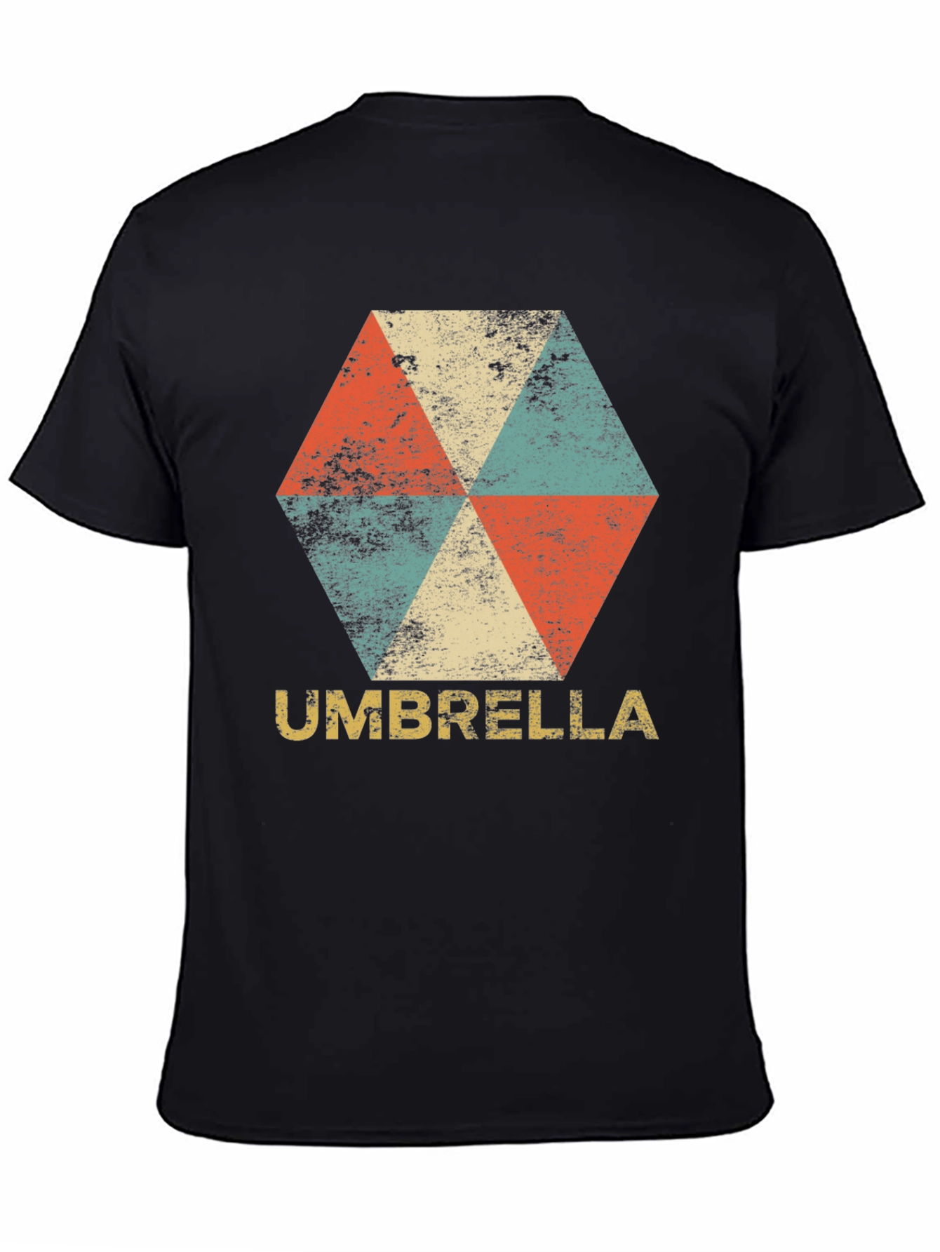 Camiseta Hombre Diseño Umbrella Vintage