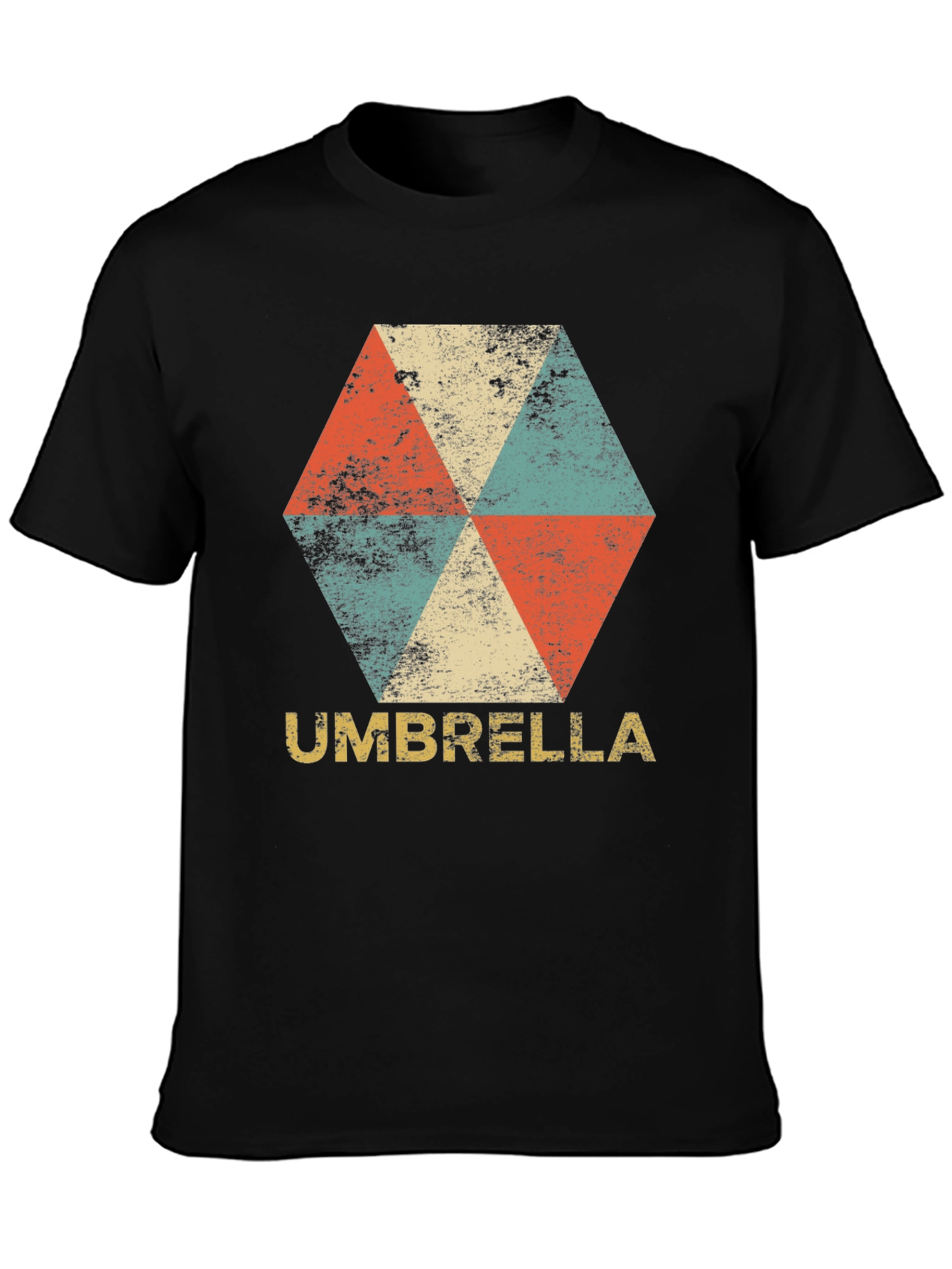 Camiseta Hombre Diseño Umbrella Vintage