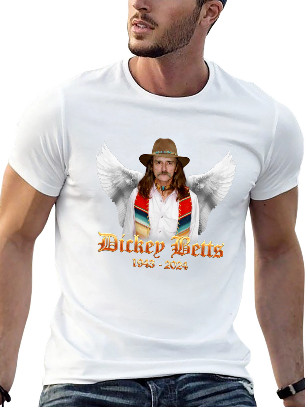 Camiseta Dickey Betts 1943-2024 Homenaje