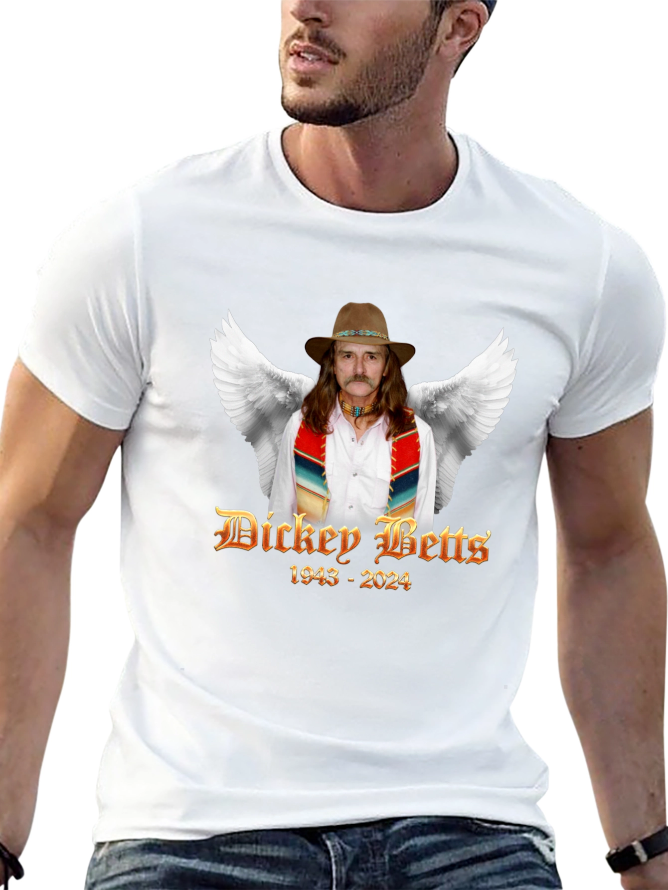 Camiseta Dickey Betts 1943-2024 Homenaje