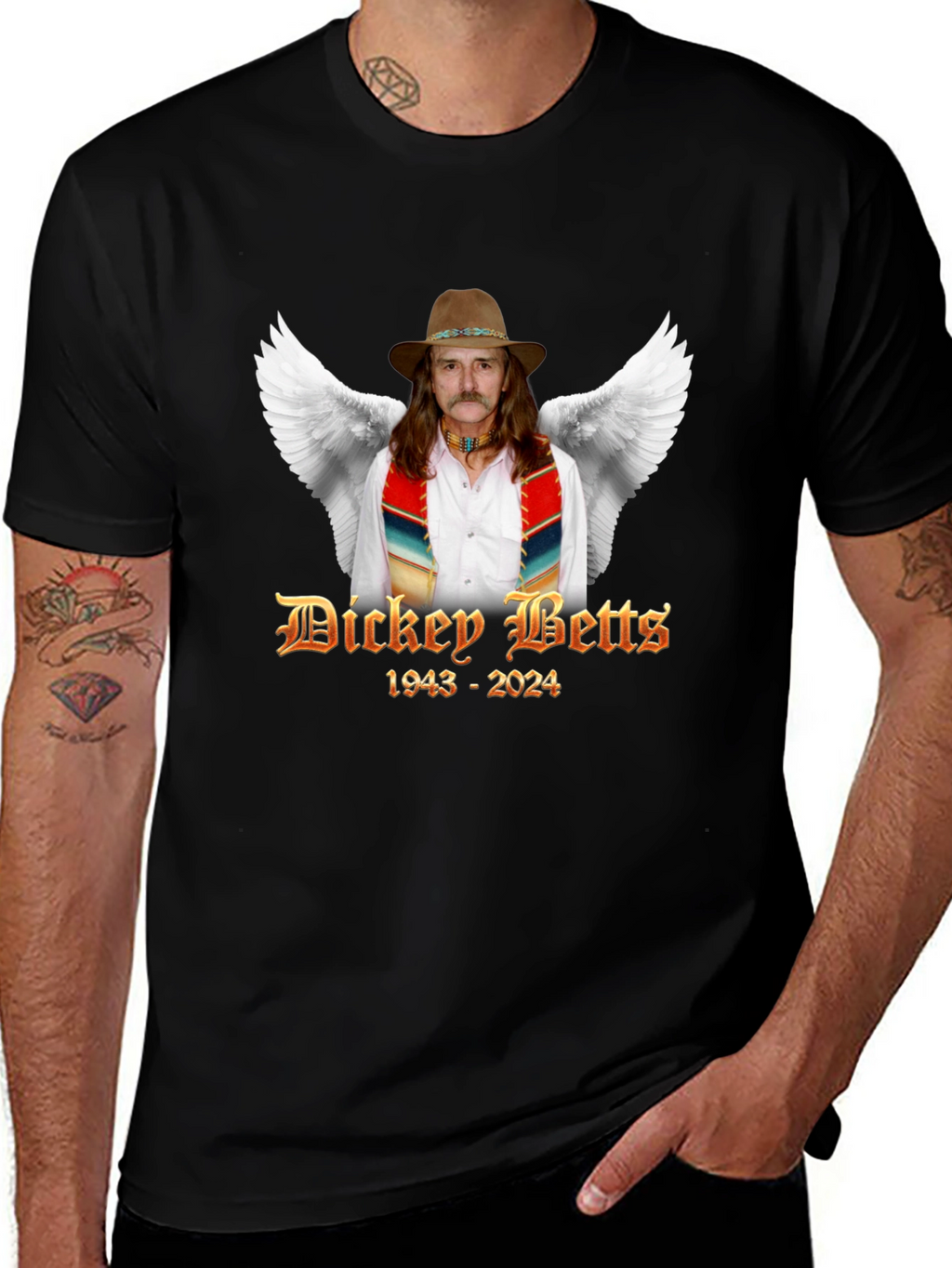 Camiseta Dickey Betts 1943-2024 Homenaje