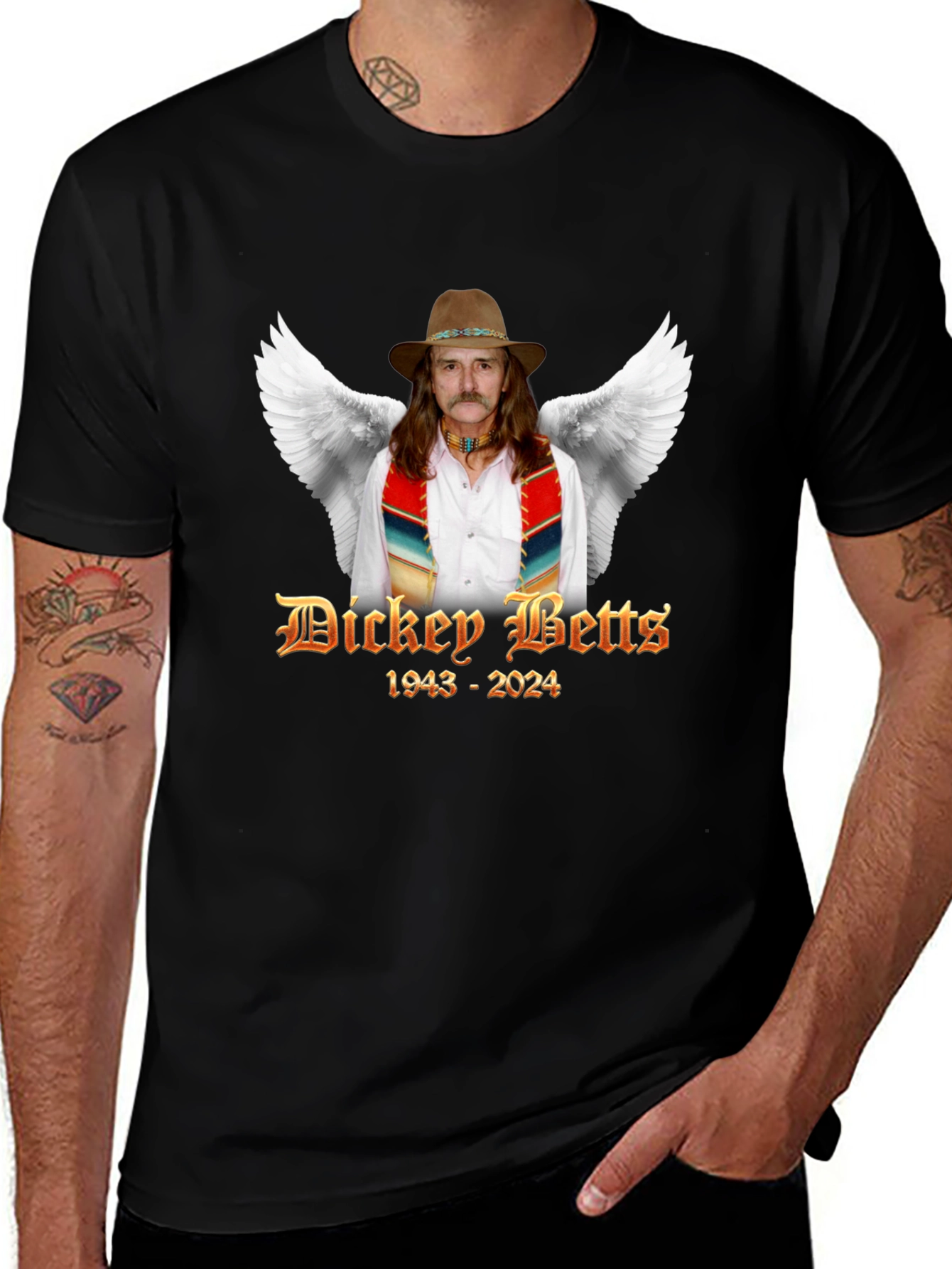 Camiseta Dickey Betts 1943-2024 Homenaje