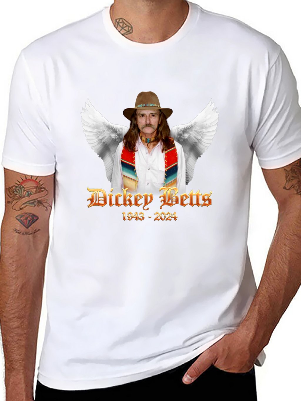 Camiseta Dickey Betts 1943-2024 Homenaje