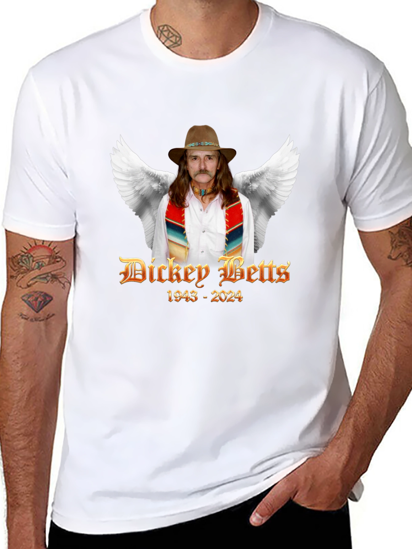 Camiseta Dickey Betts 1943-2024 Homenaje