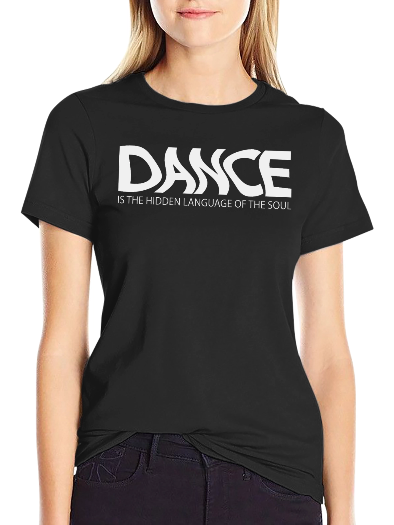 Camiseta Negra - Dance is the hidden language of the soul
