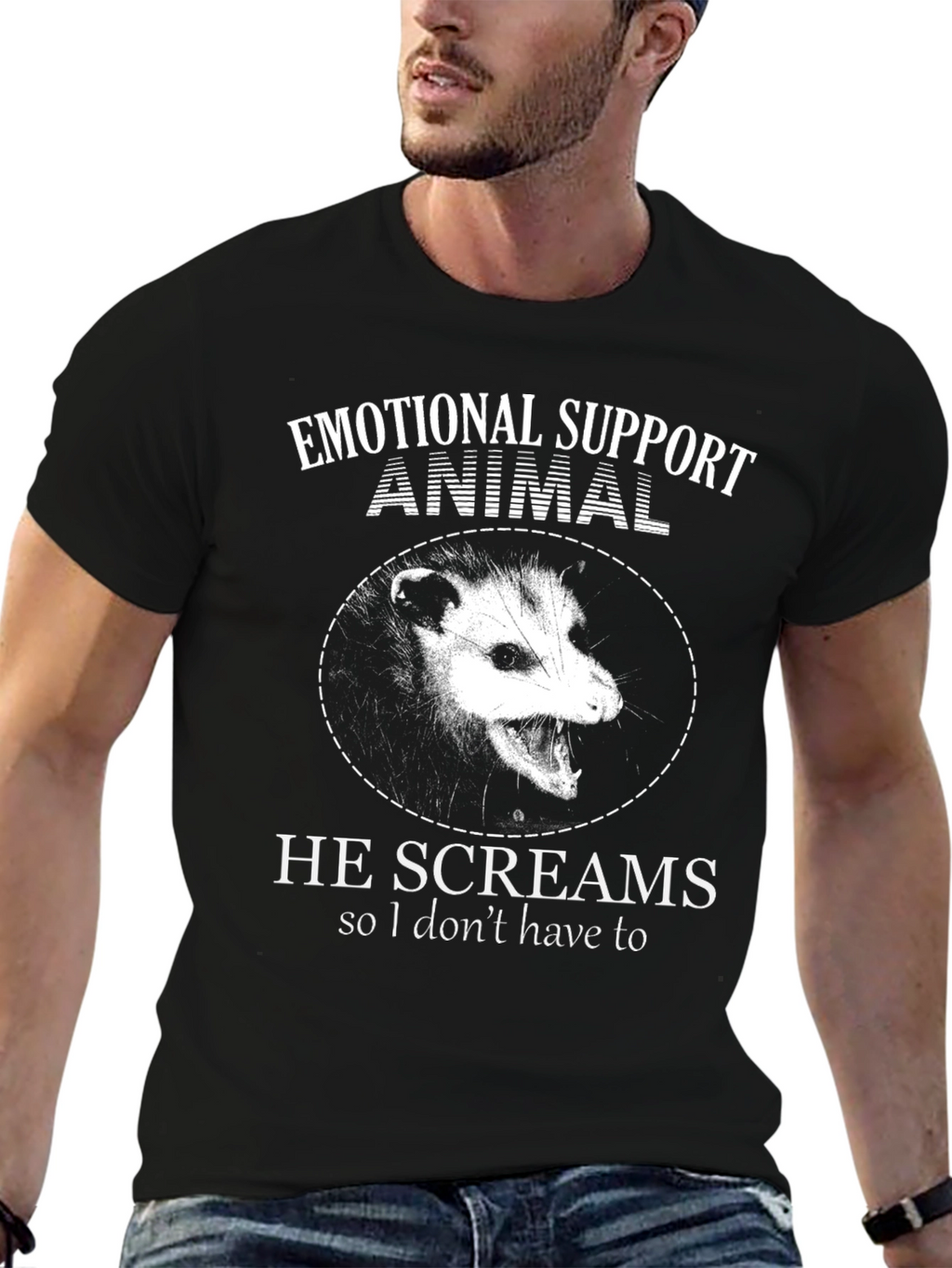 Camiseta Animal de Apoyo Emocional: Zarigüeya
