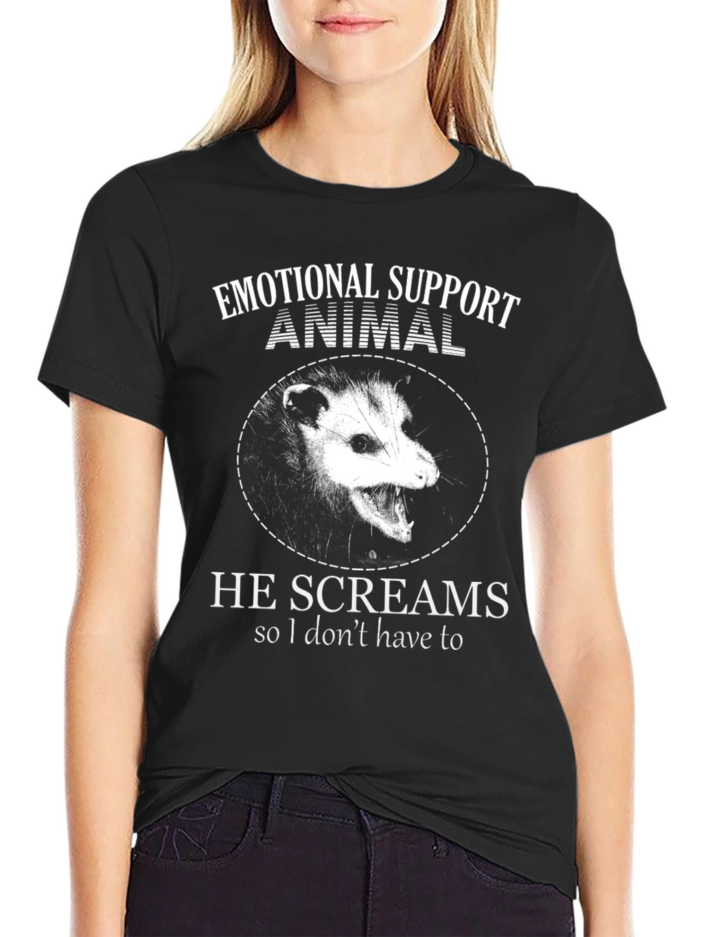 Camiseta Animal de Apoyo Emocional: Zarigüeya