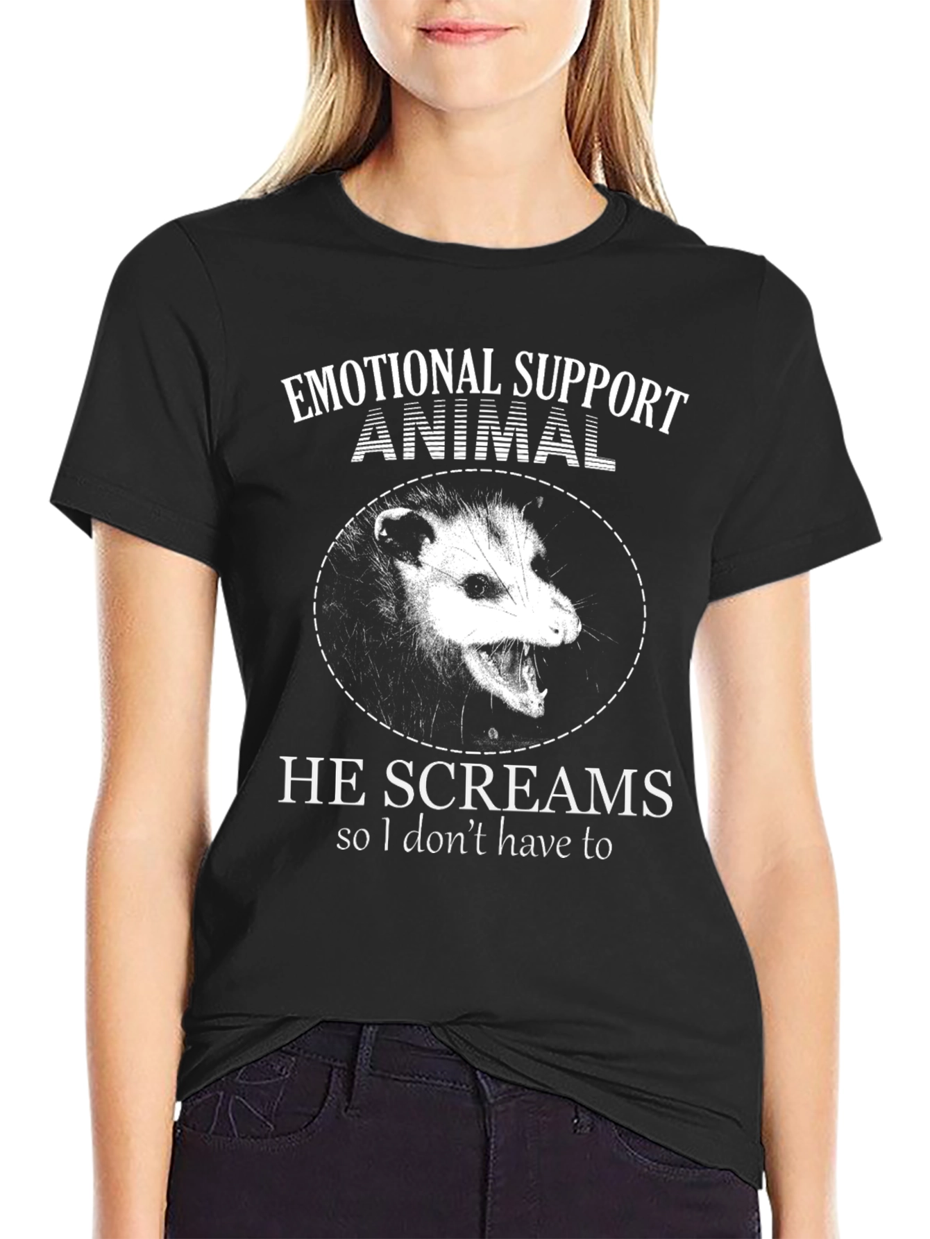 Camiseta Animal de Apoyo Emocional: Zarigüeya